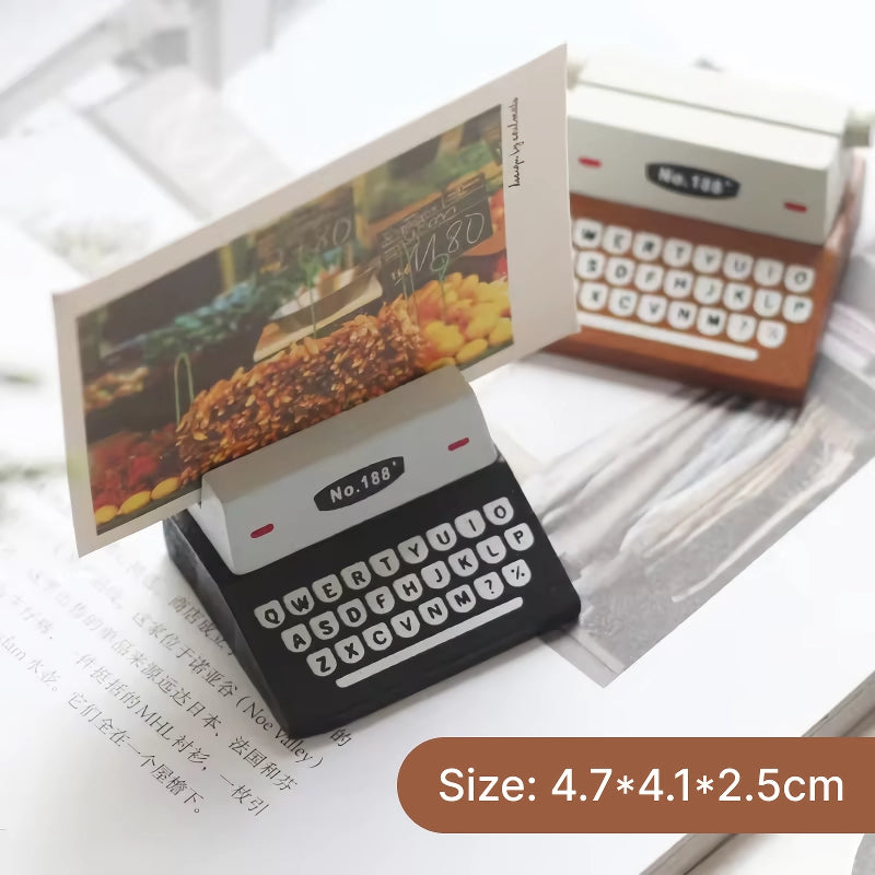 Vintage Typewriter Wooden Memo Holder - view 8