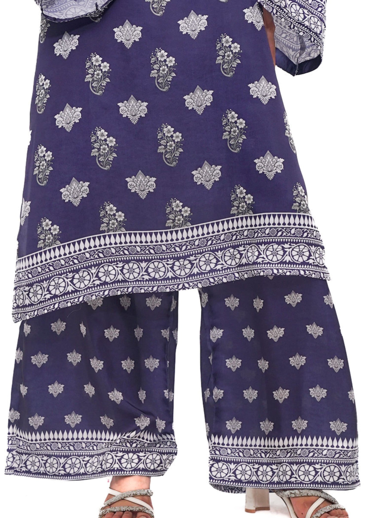 silk charmeuse Co Ord Sets in Dark blue
