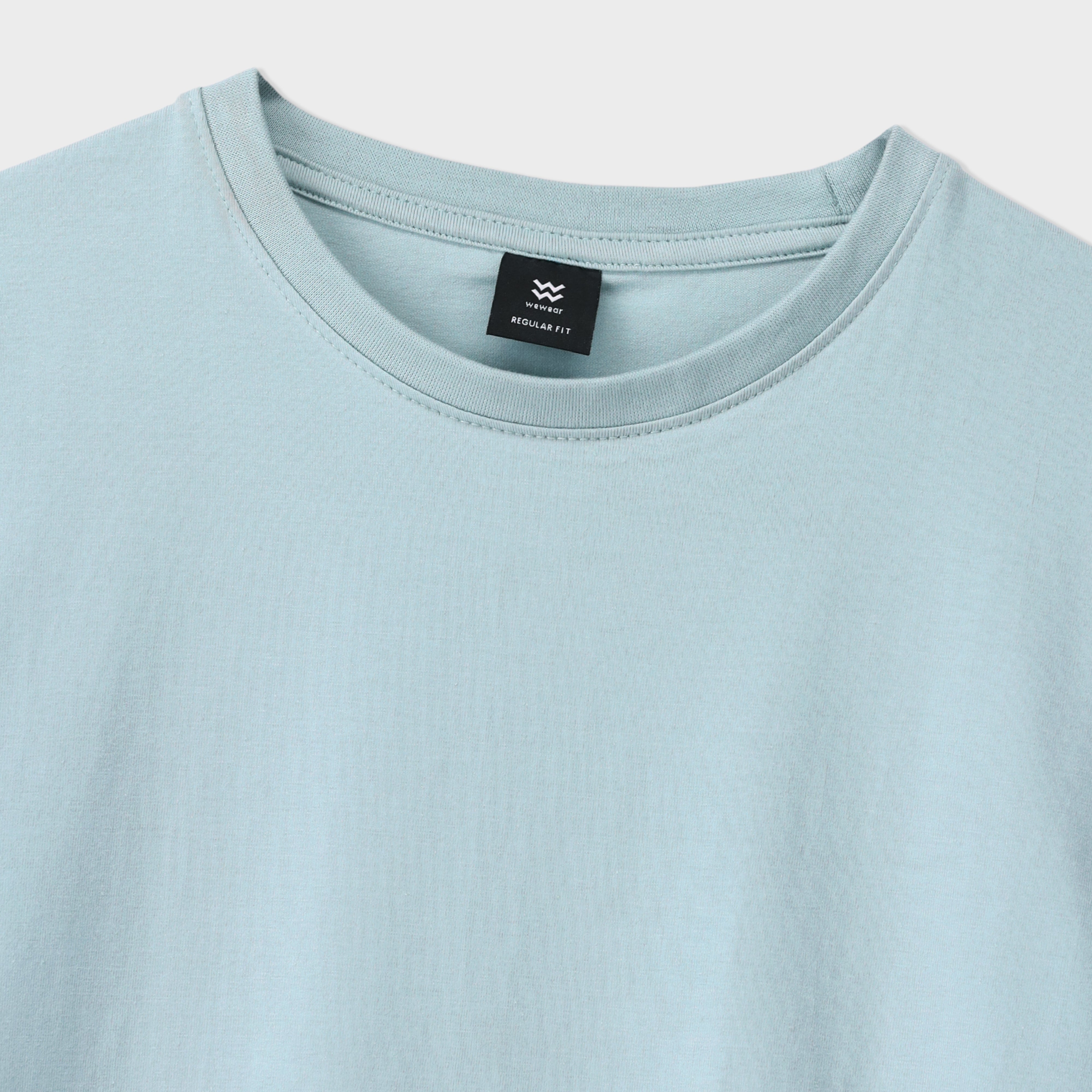 seersucker T Shirt in Pastel green