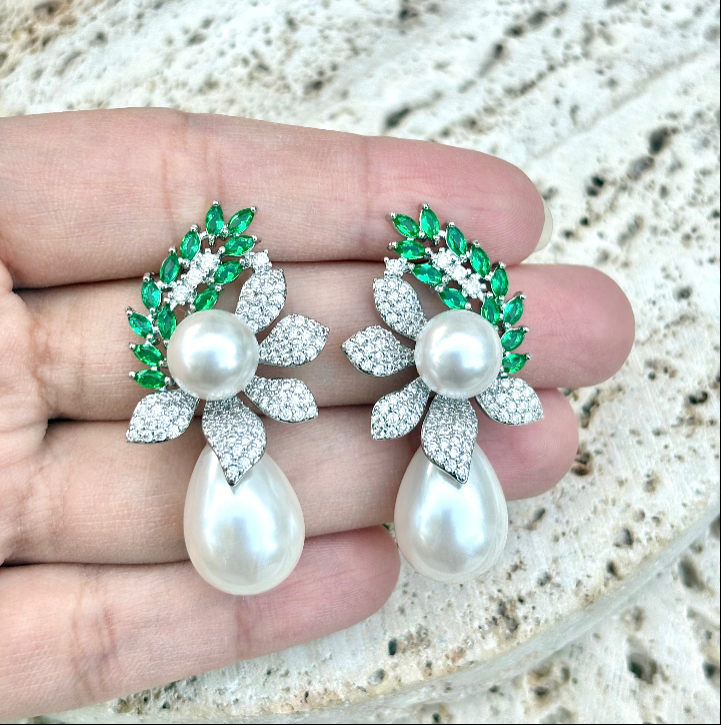 Earrings in Silver Color by - Trendy Women Earrings SHB2669