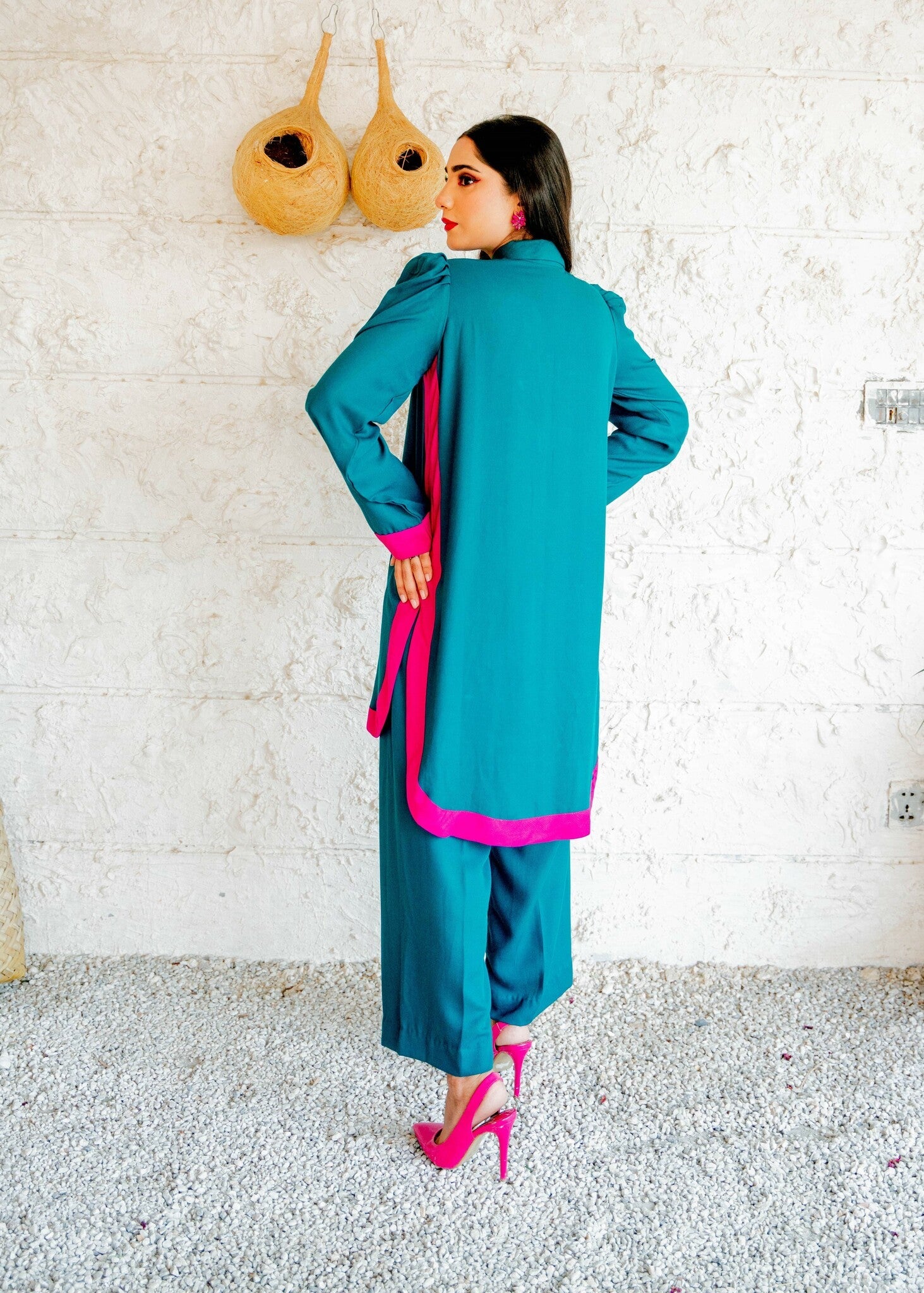 linen Co ord Sets in Sea green