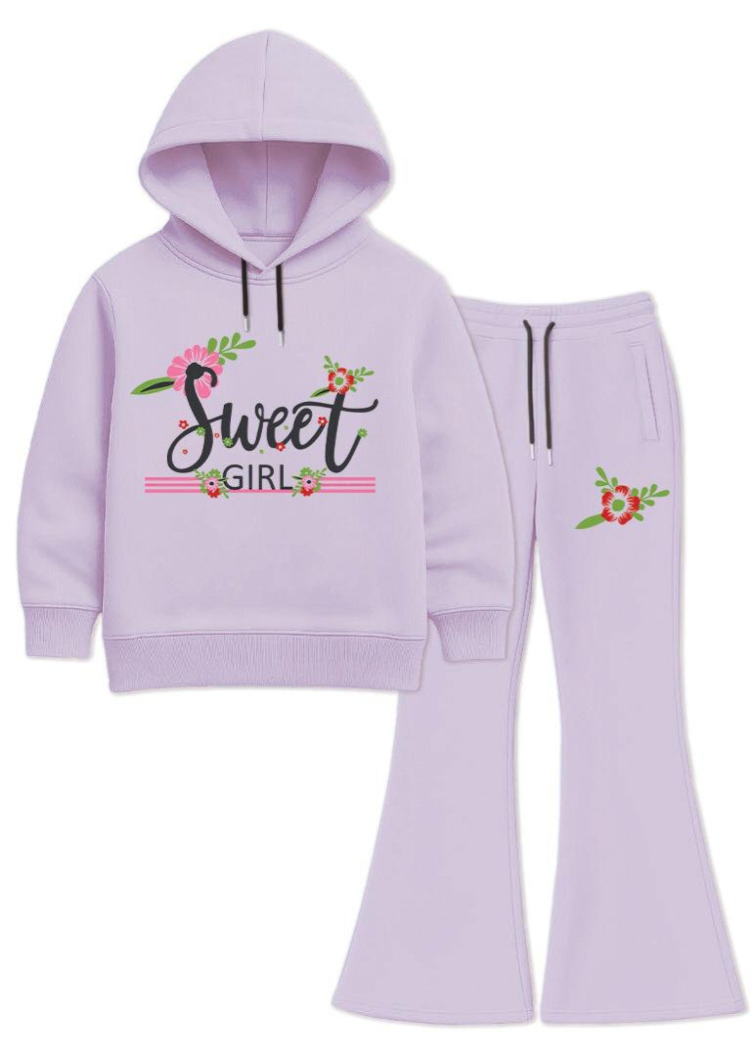 fleece Hoodie in Lilac