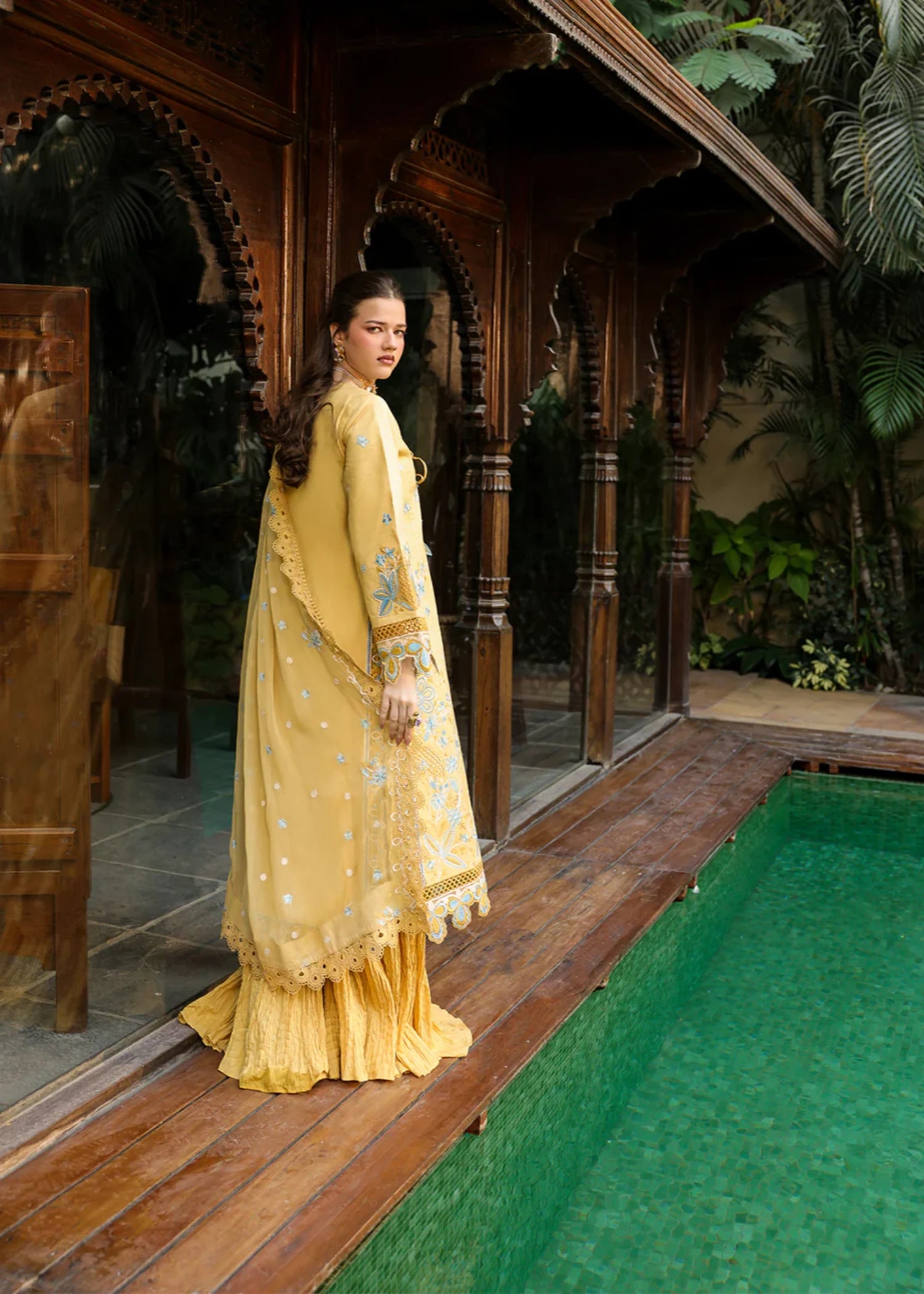 lawn Unstitched in Gold