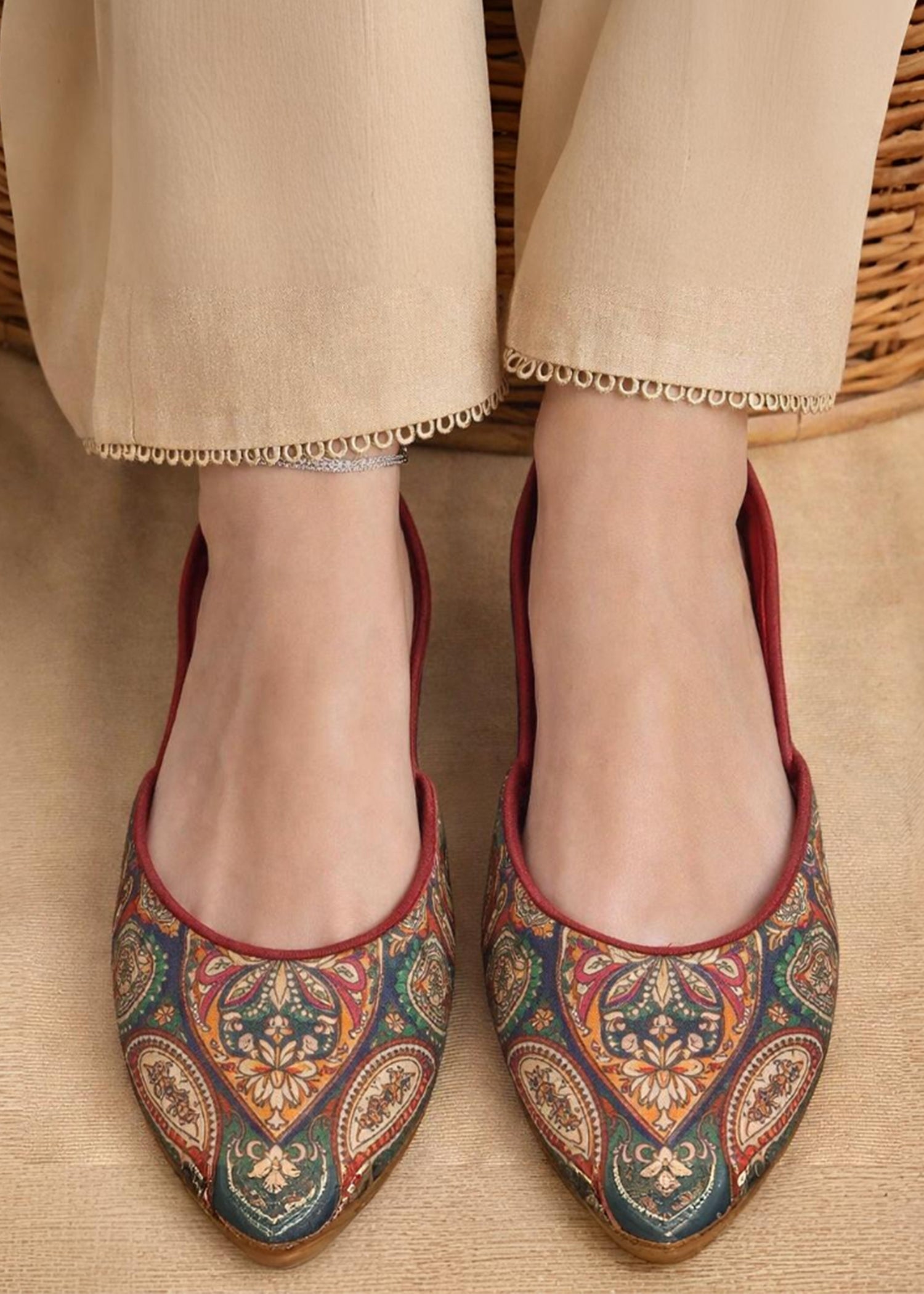 Khussa in Multi by - High Quality Women Khussa ODP0261
