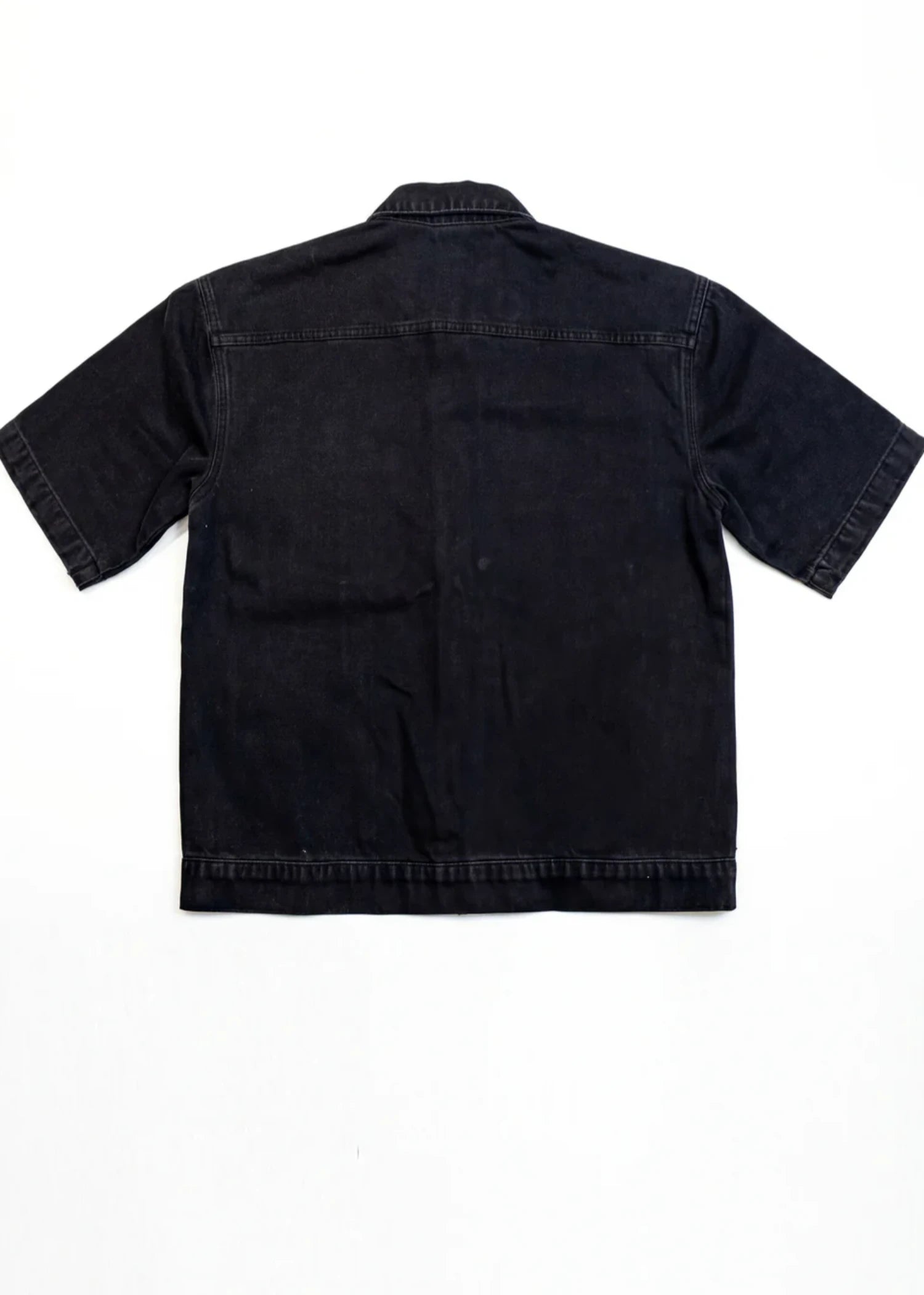 denim Casual Shirt in Black