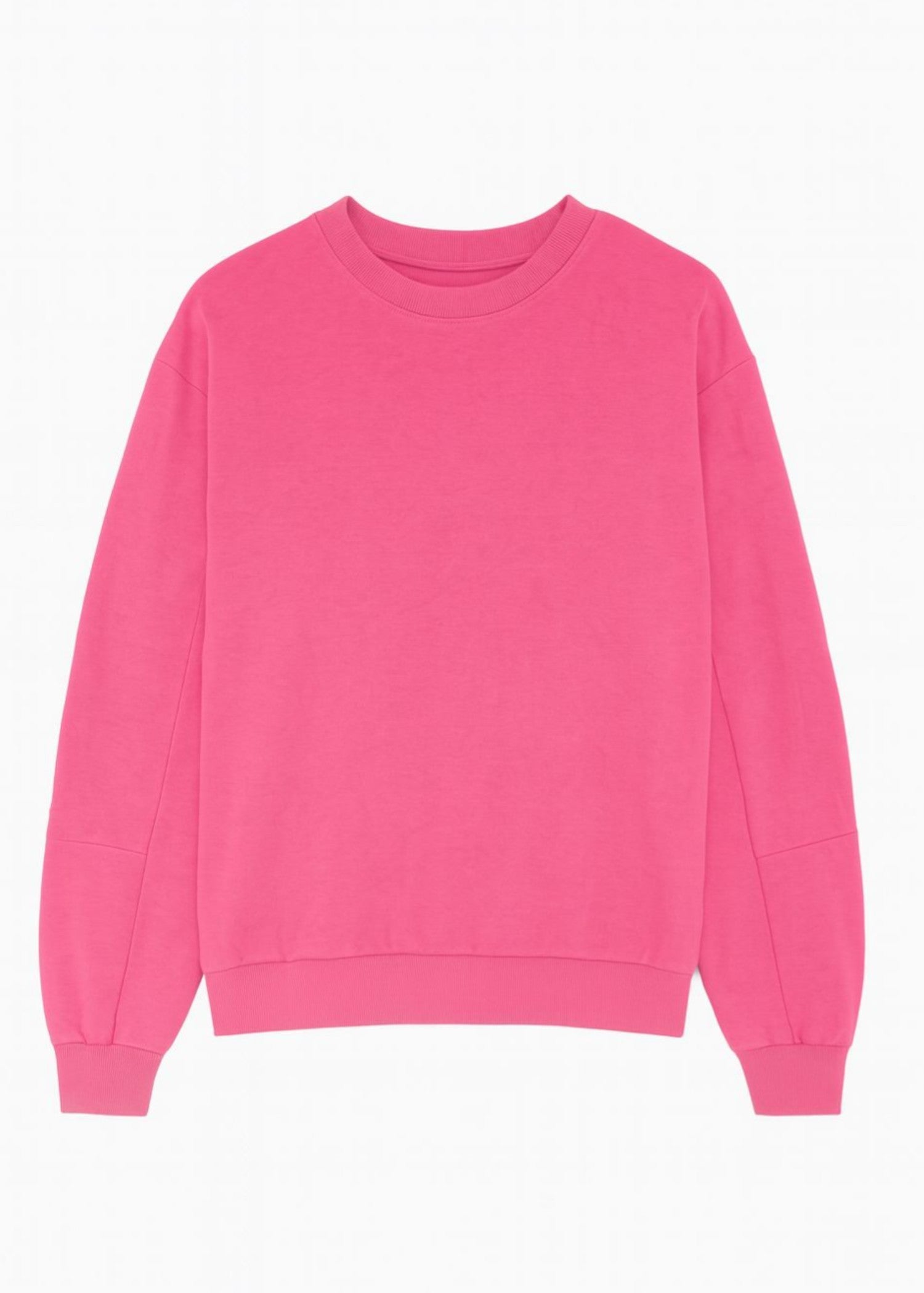 fleece Sweatshirt in Hot pink red