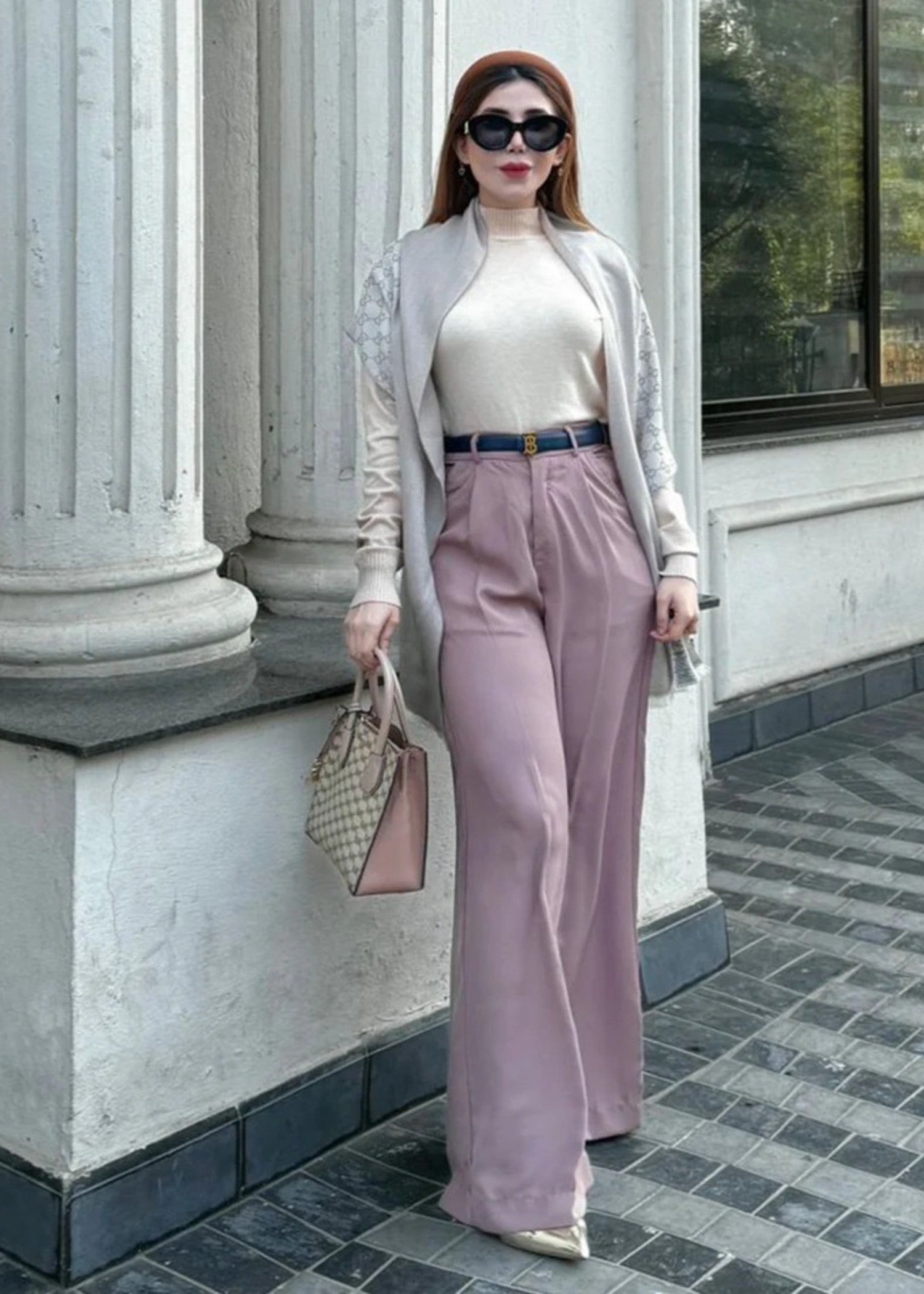 georgette Pants in Pink