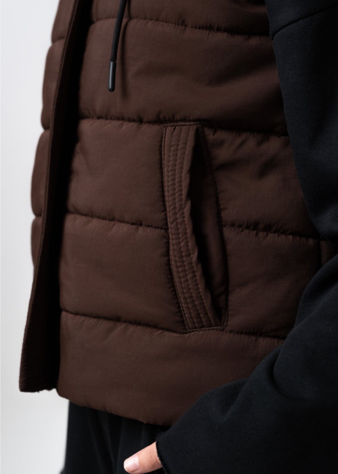 parachute Jacket in Chocolate brown
