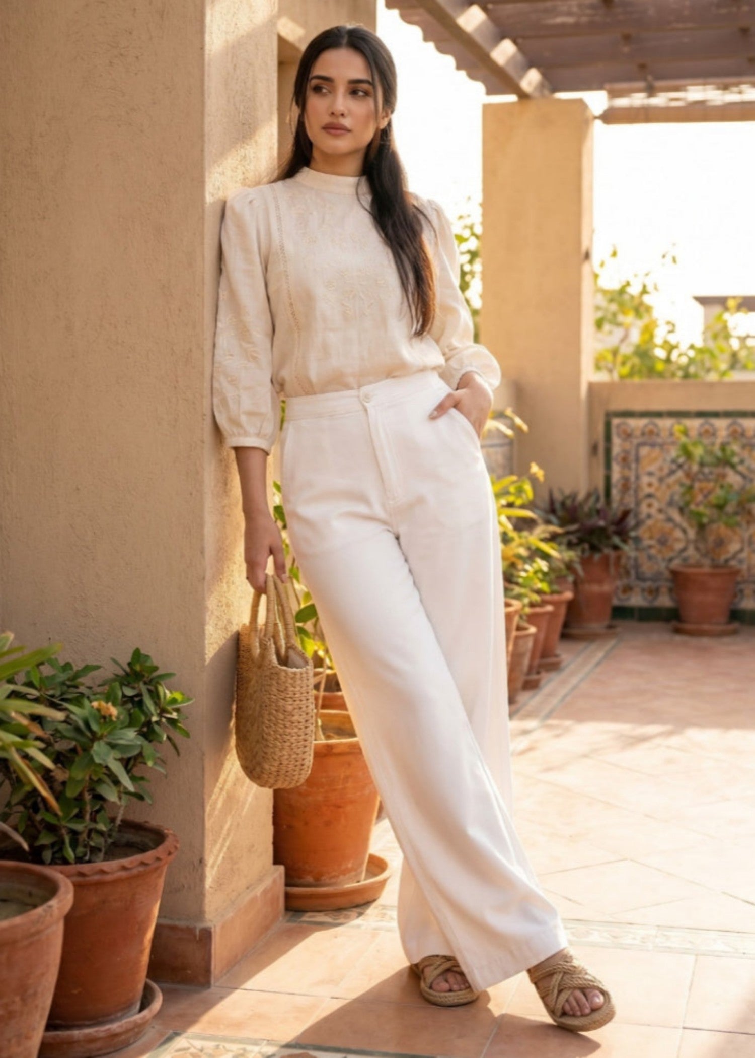 denim Jeans in White