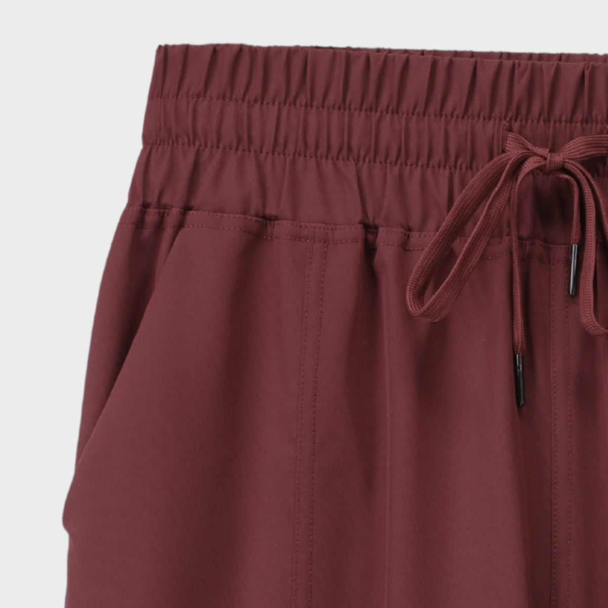 polycotton Trousers in Maroon