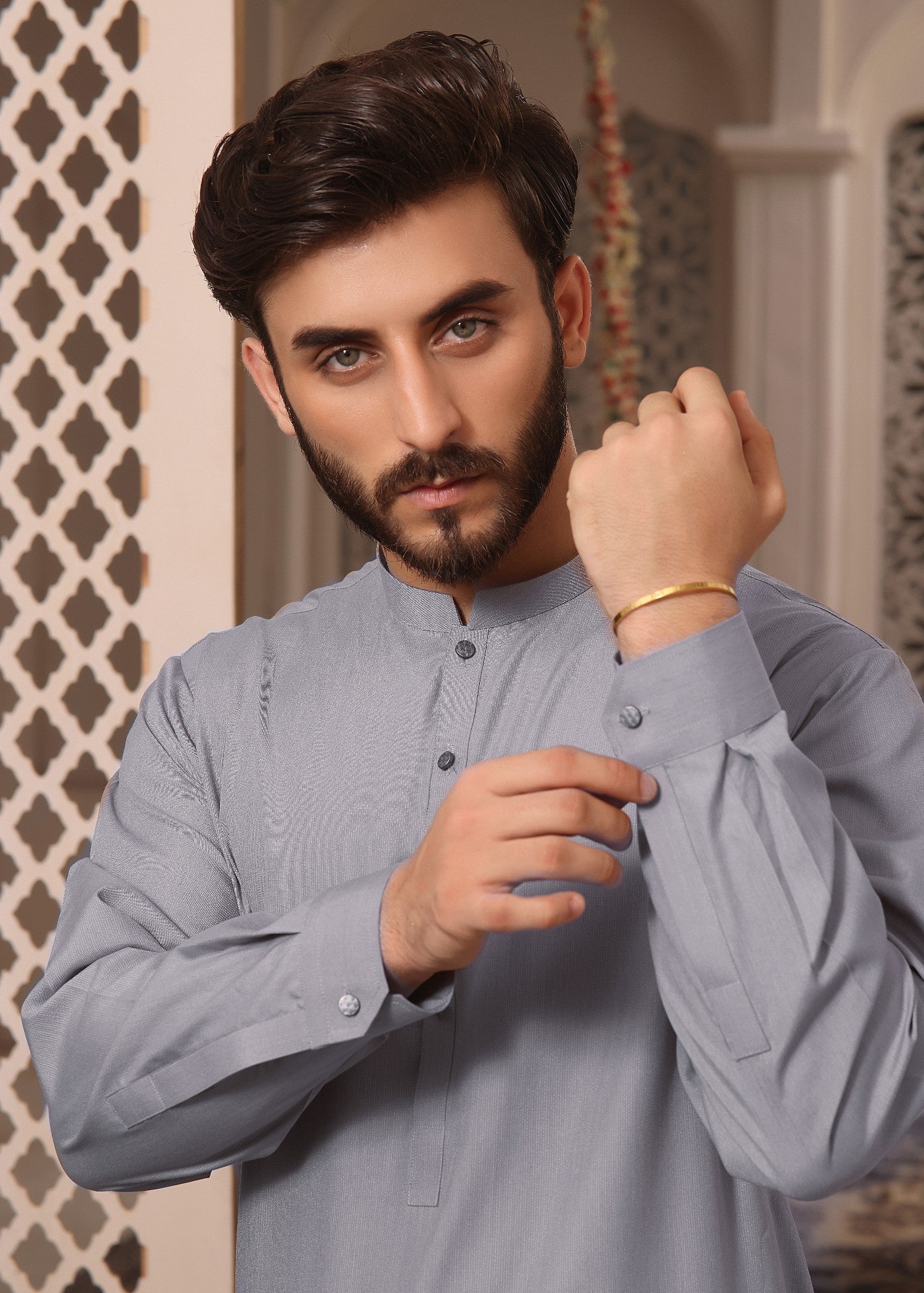 wash & wear Shalwar Kameez in Grey by The Great Masters (TGM)