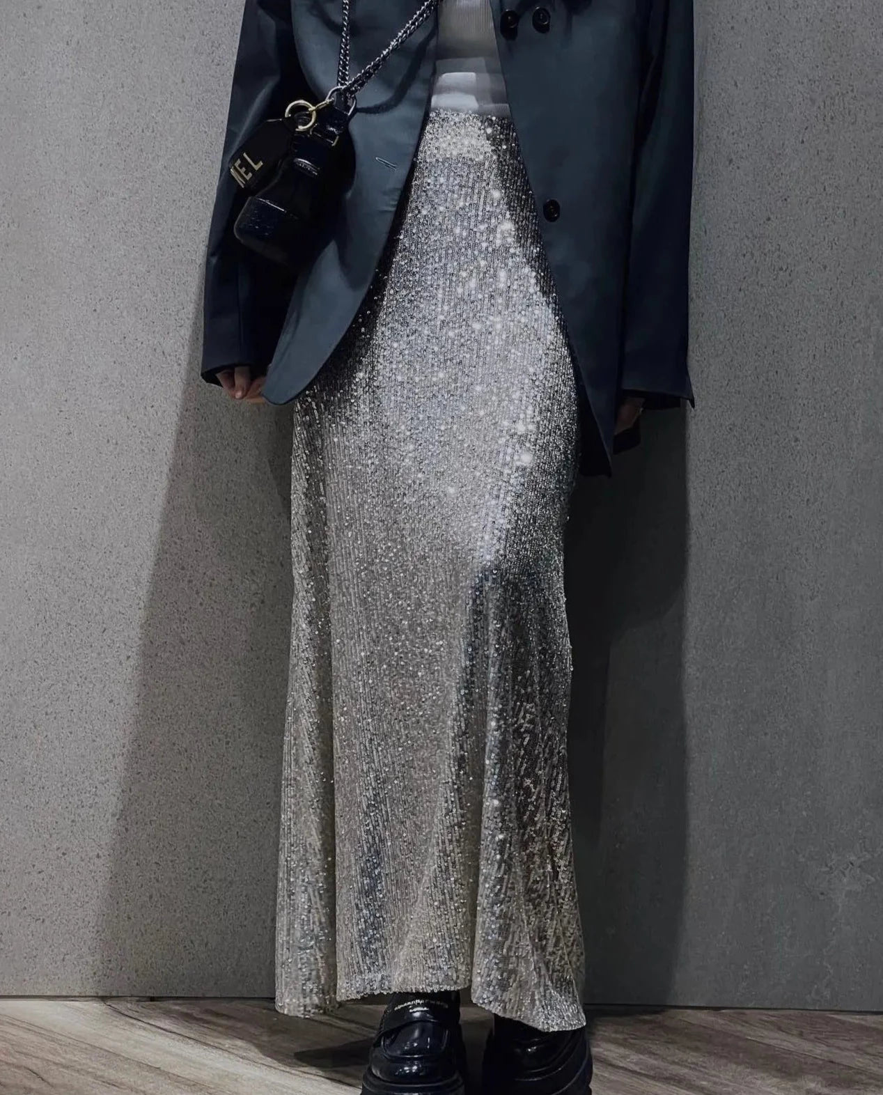 SPARKLE MIDI SKIRT