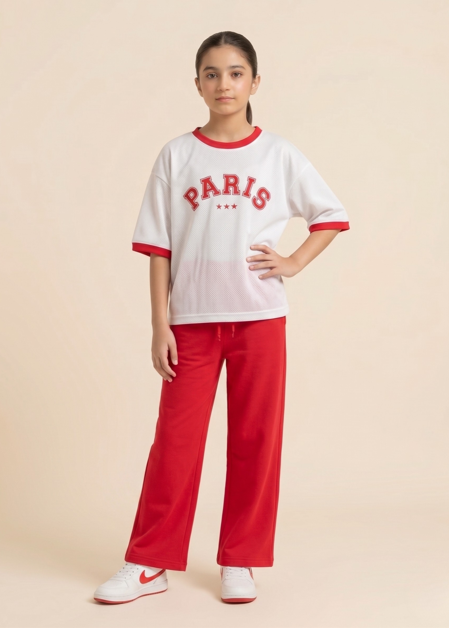 Co Ord Sets in Red, white