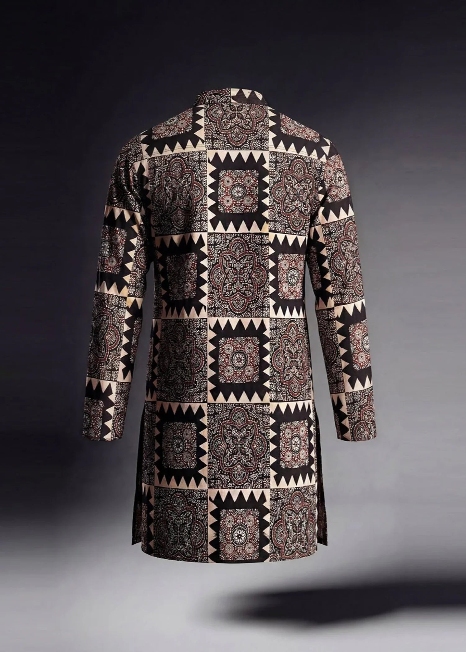 twill polyester Kurta in Multi