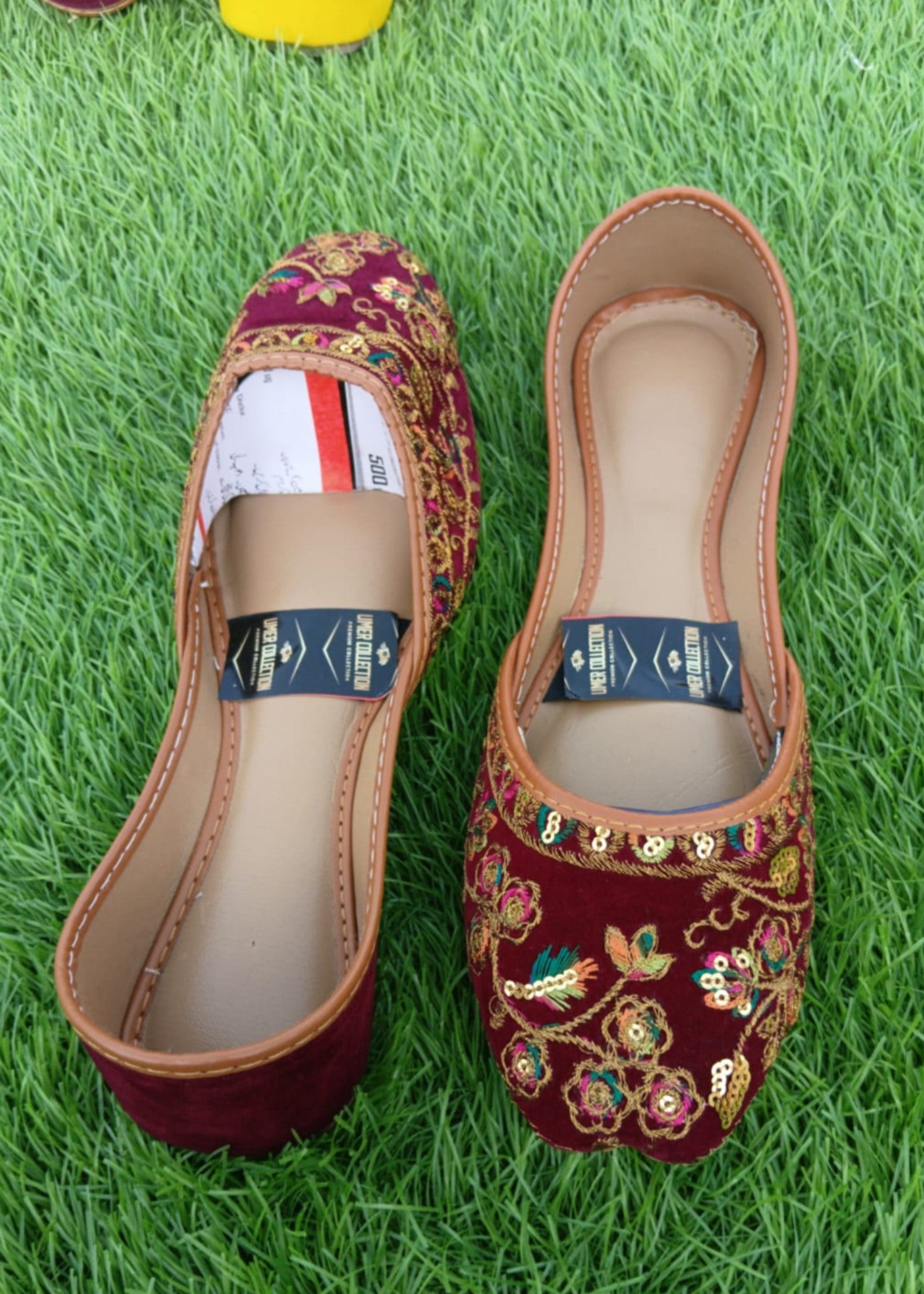 Khussa in Maroon by - High Quality Women Khussa JJE8991