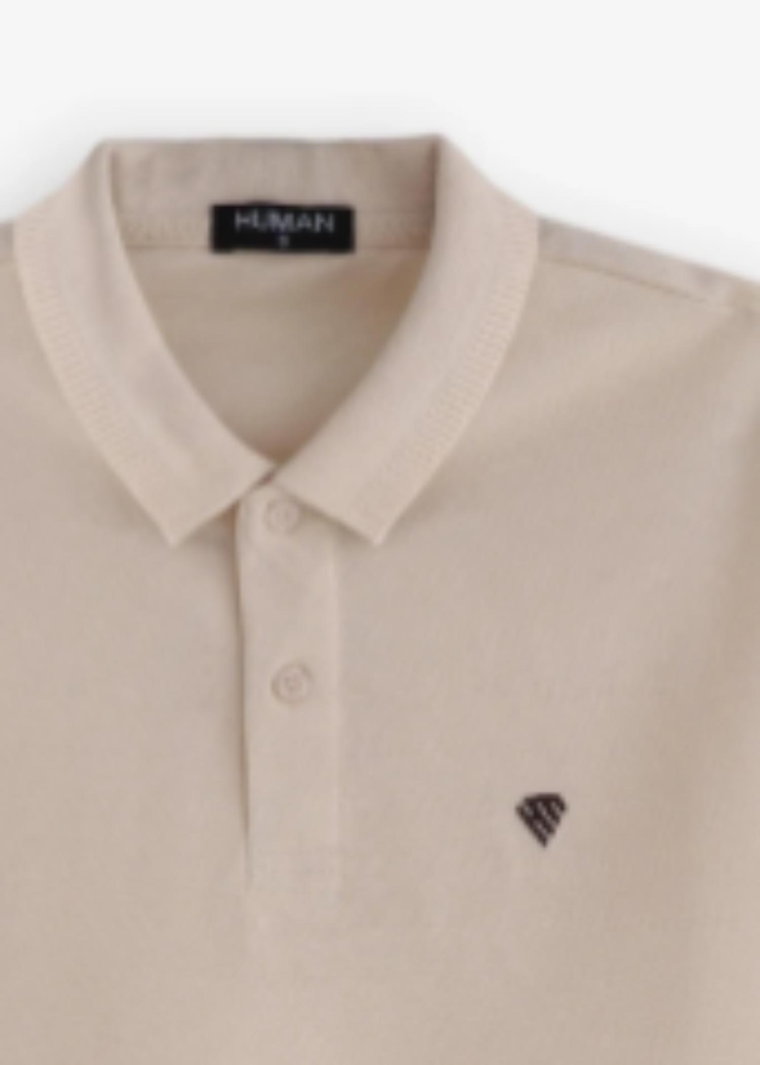 cotton Polo Shirt in Off-white