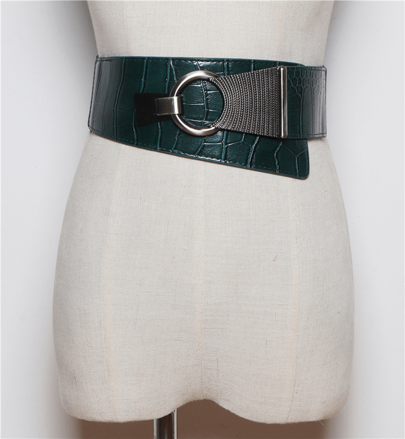 Black Elasticated Elastic Waist Waist Width