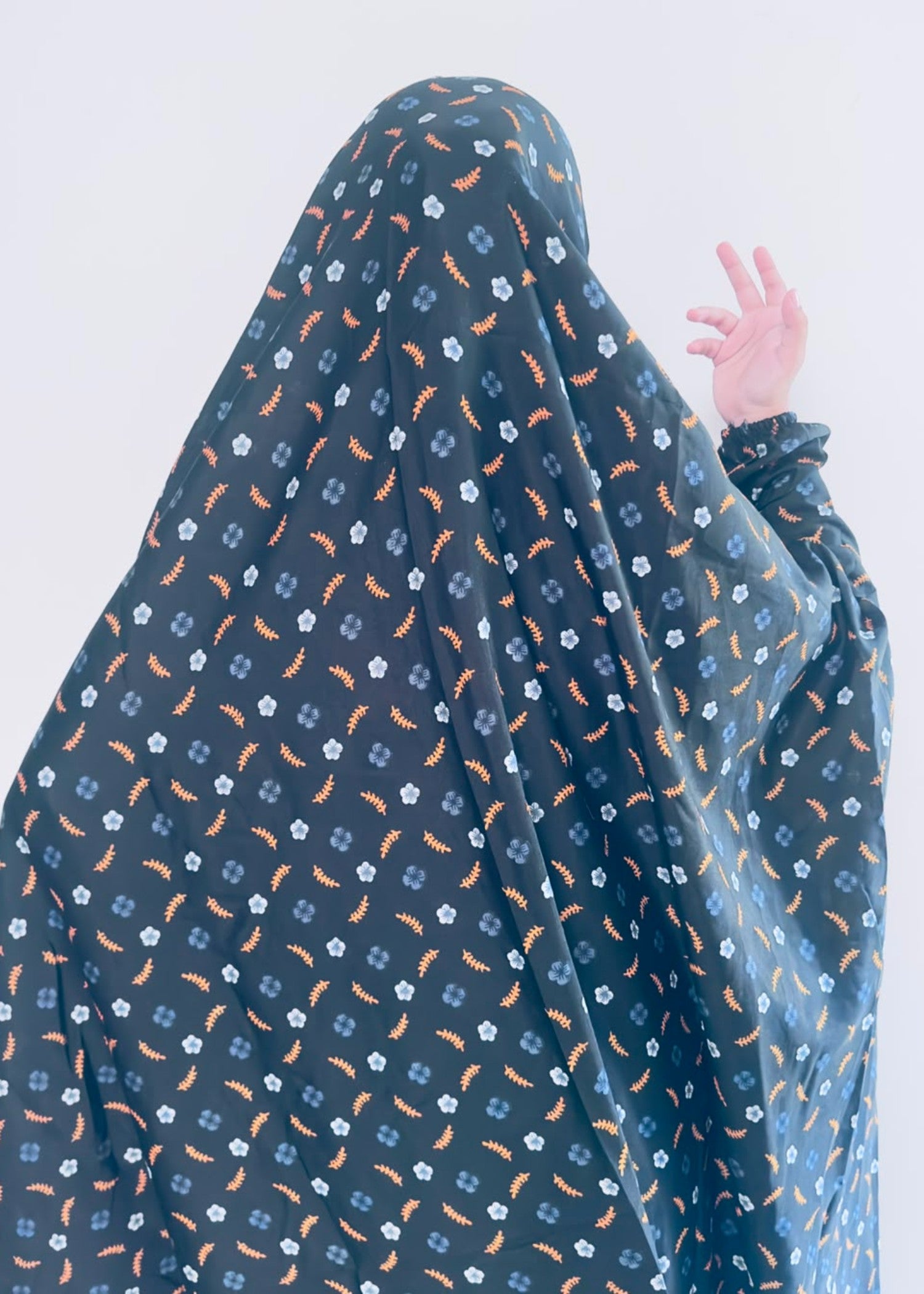 lawn Chaddar in Navy blue