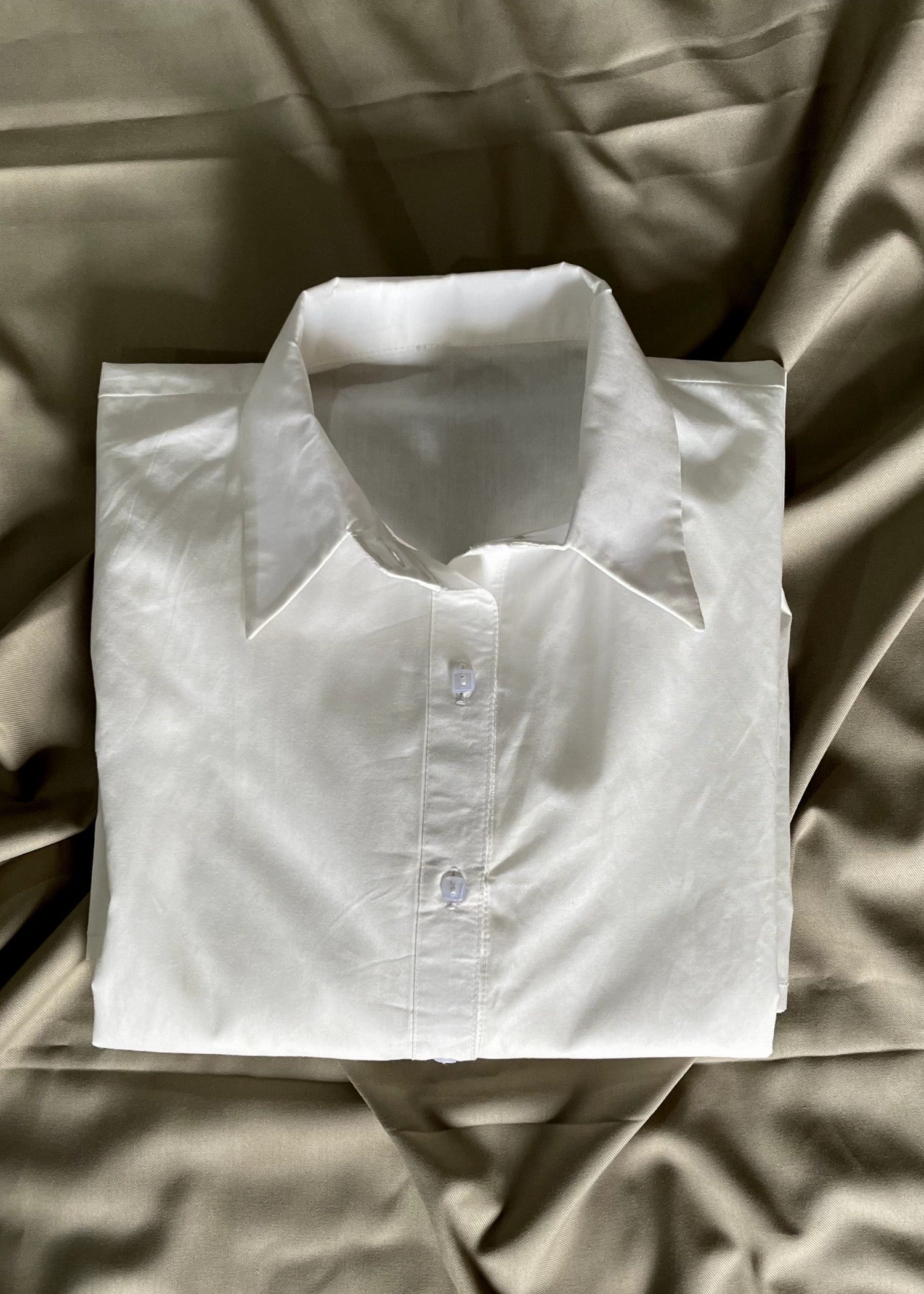 cotton linen Formal Shirt in White