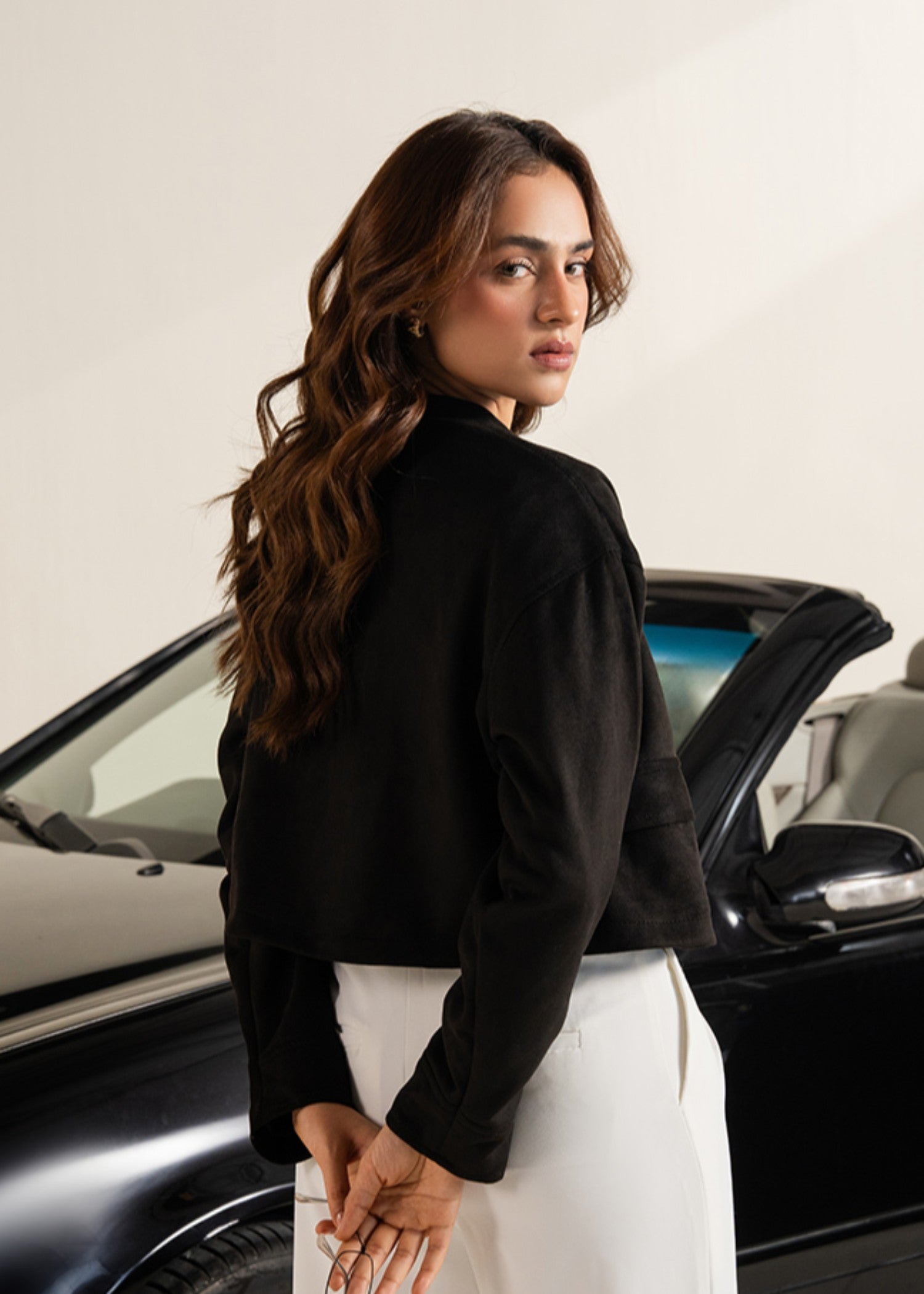 cotton Jacket in Black