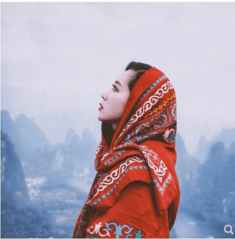 Turkey Desert Vacation Fringed Ethnic Style Cotton and Linen Scarf Ladies Travel
