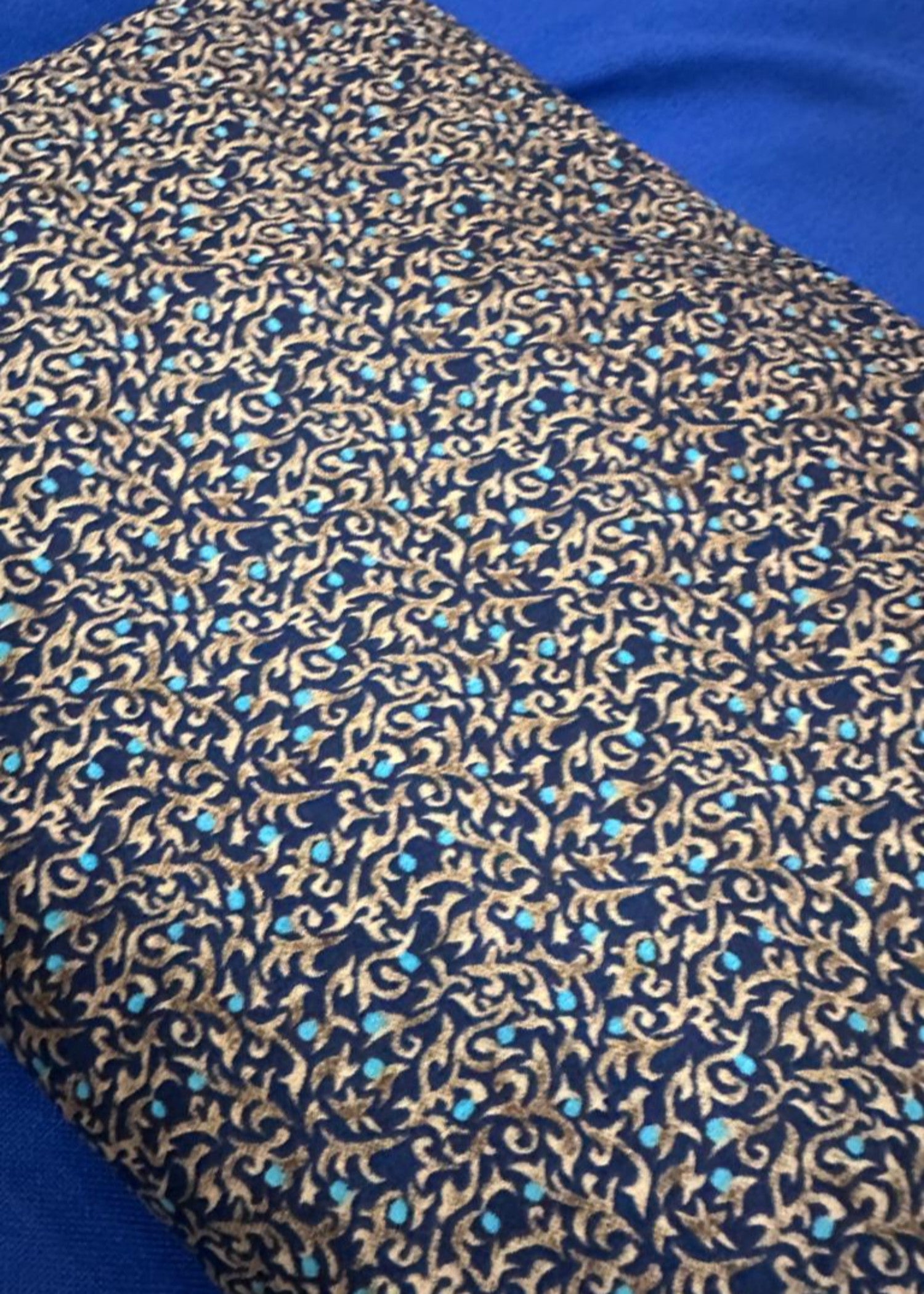 cotton linen Chaddar in Blue