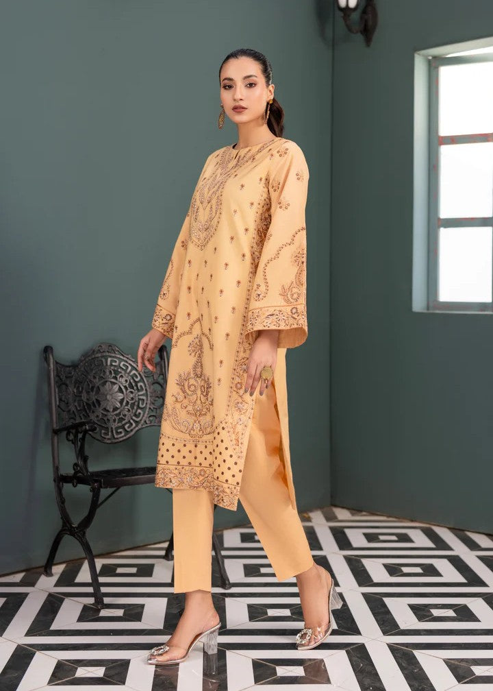 poplin Kurta Set in Beige