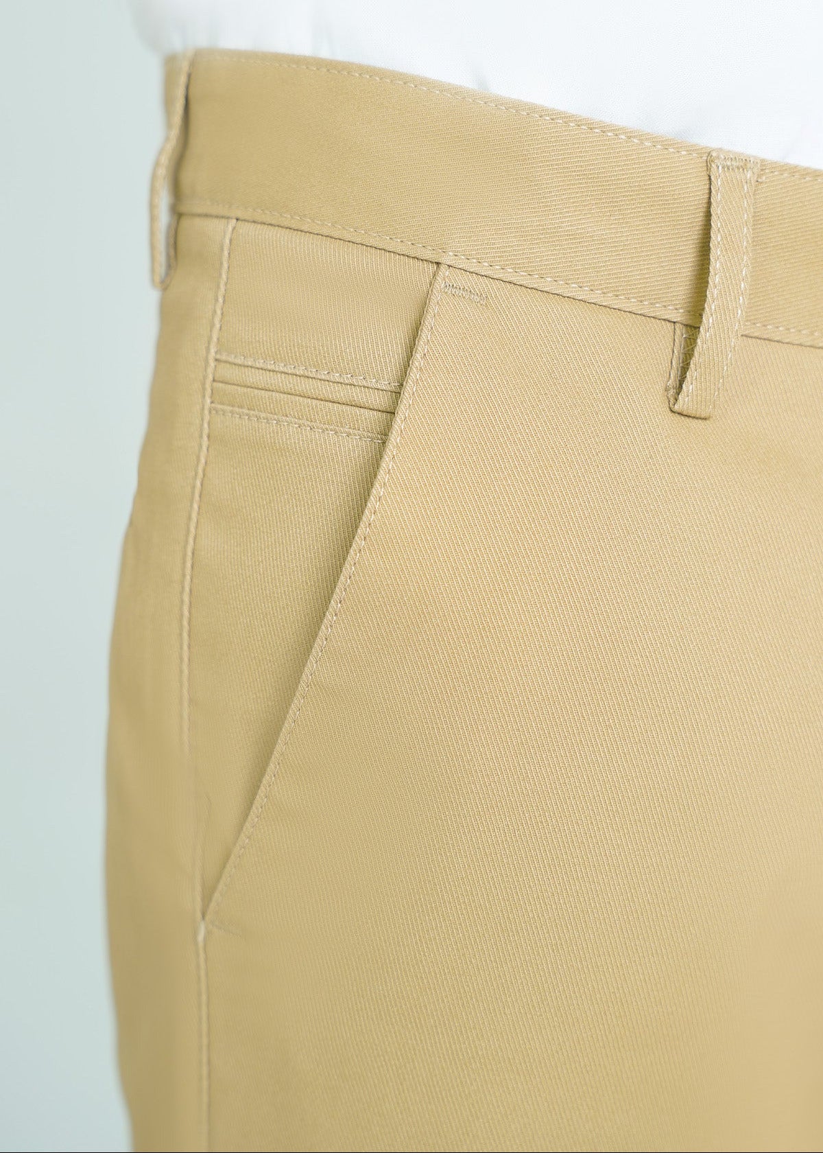 cotton Trousers in Beige