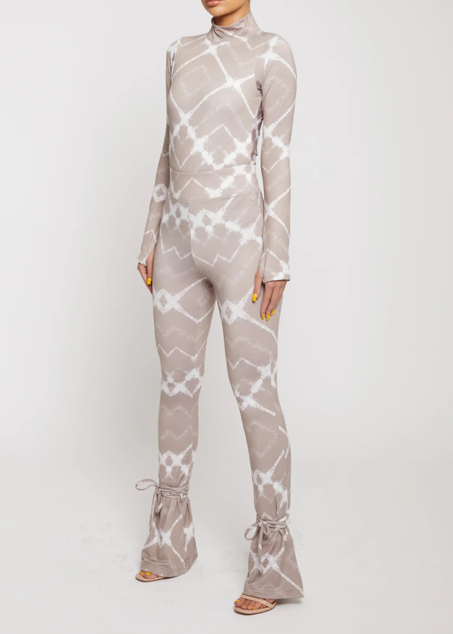 polyester Leggings in White