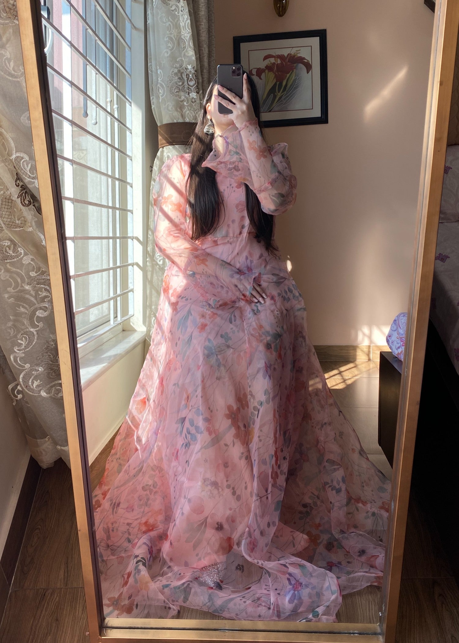 organza Maxi in Pink