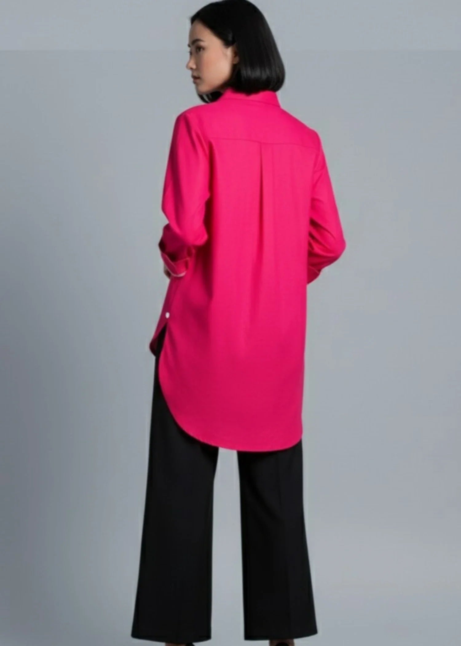 cotton Tunic in Hot pink red