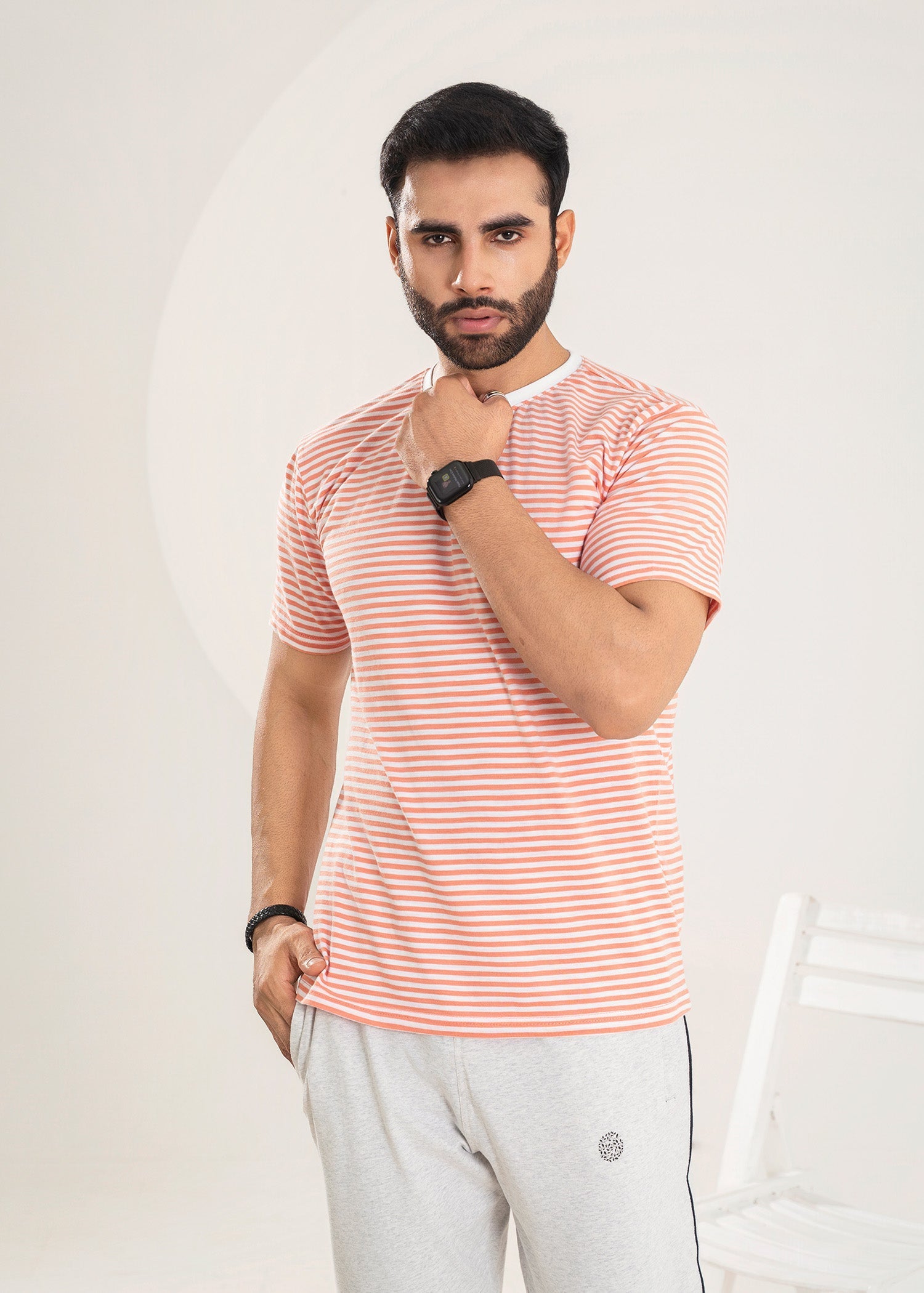 cotton T Shirt in Pink