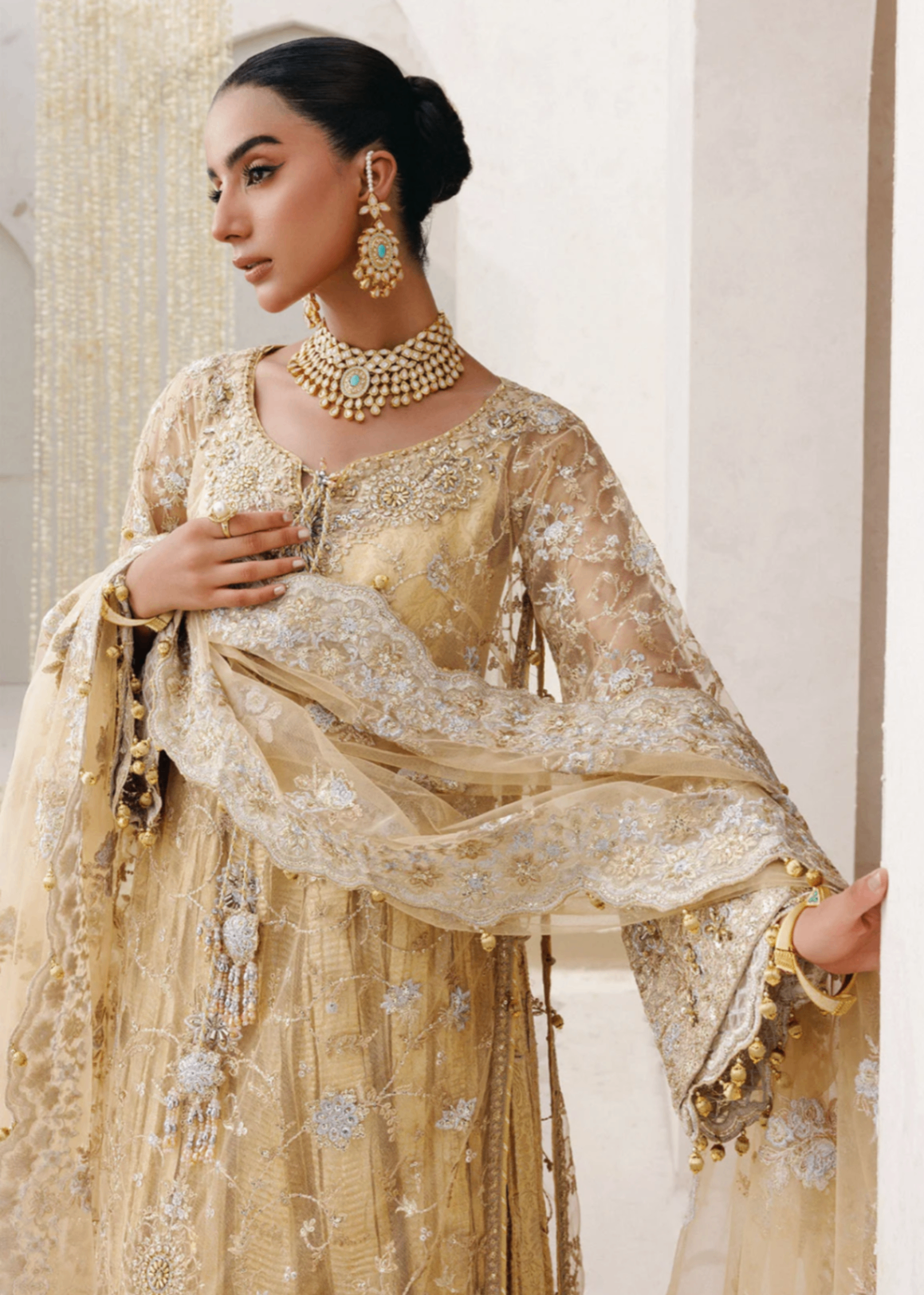 net Unstitched in Gold