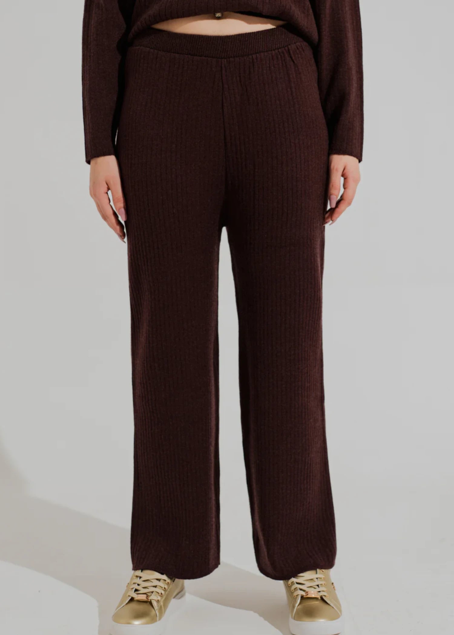 cotton Trousers in Dark brown