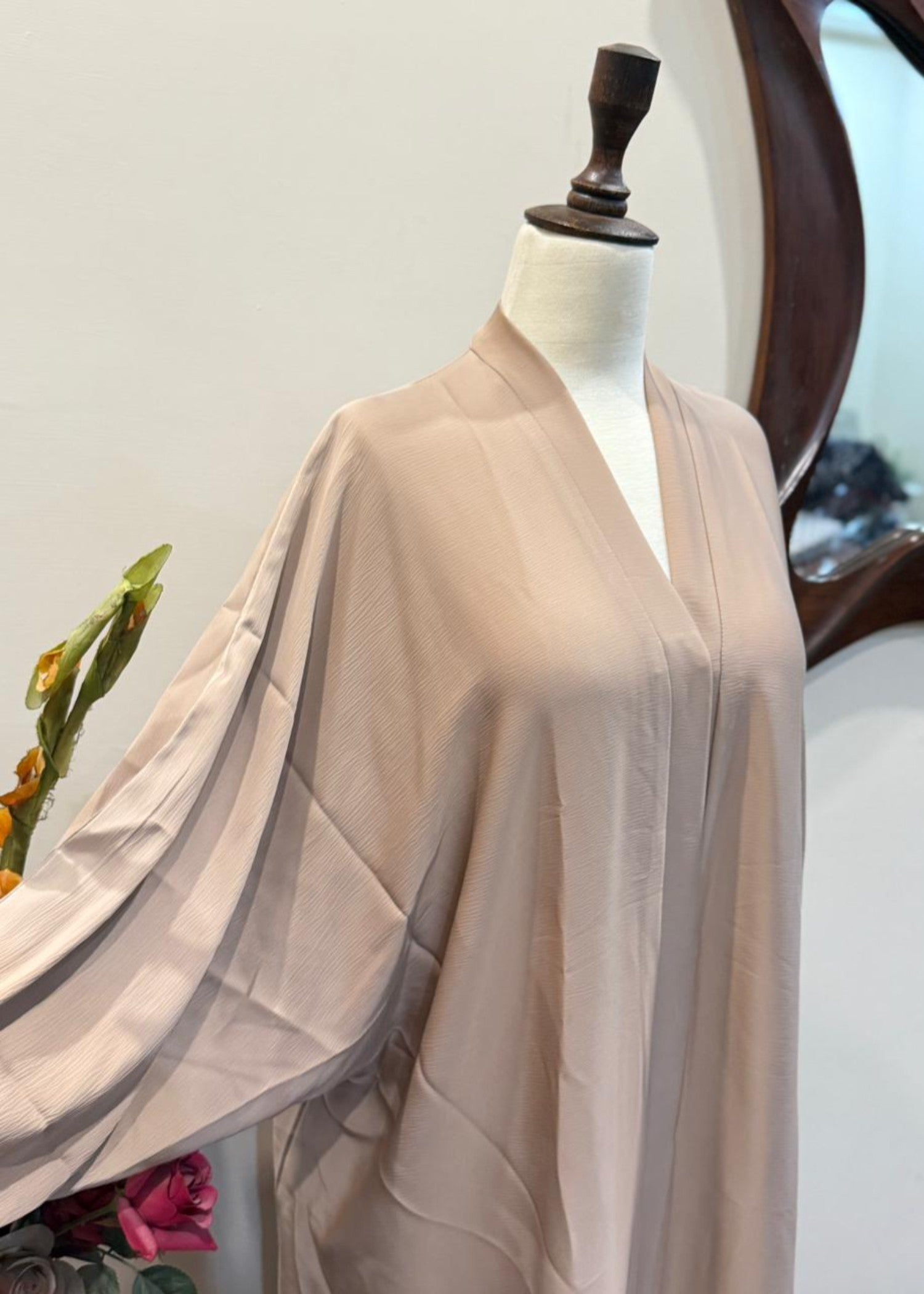 nidha Abaya in Wheat