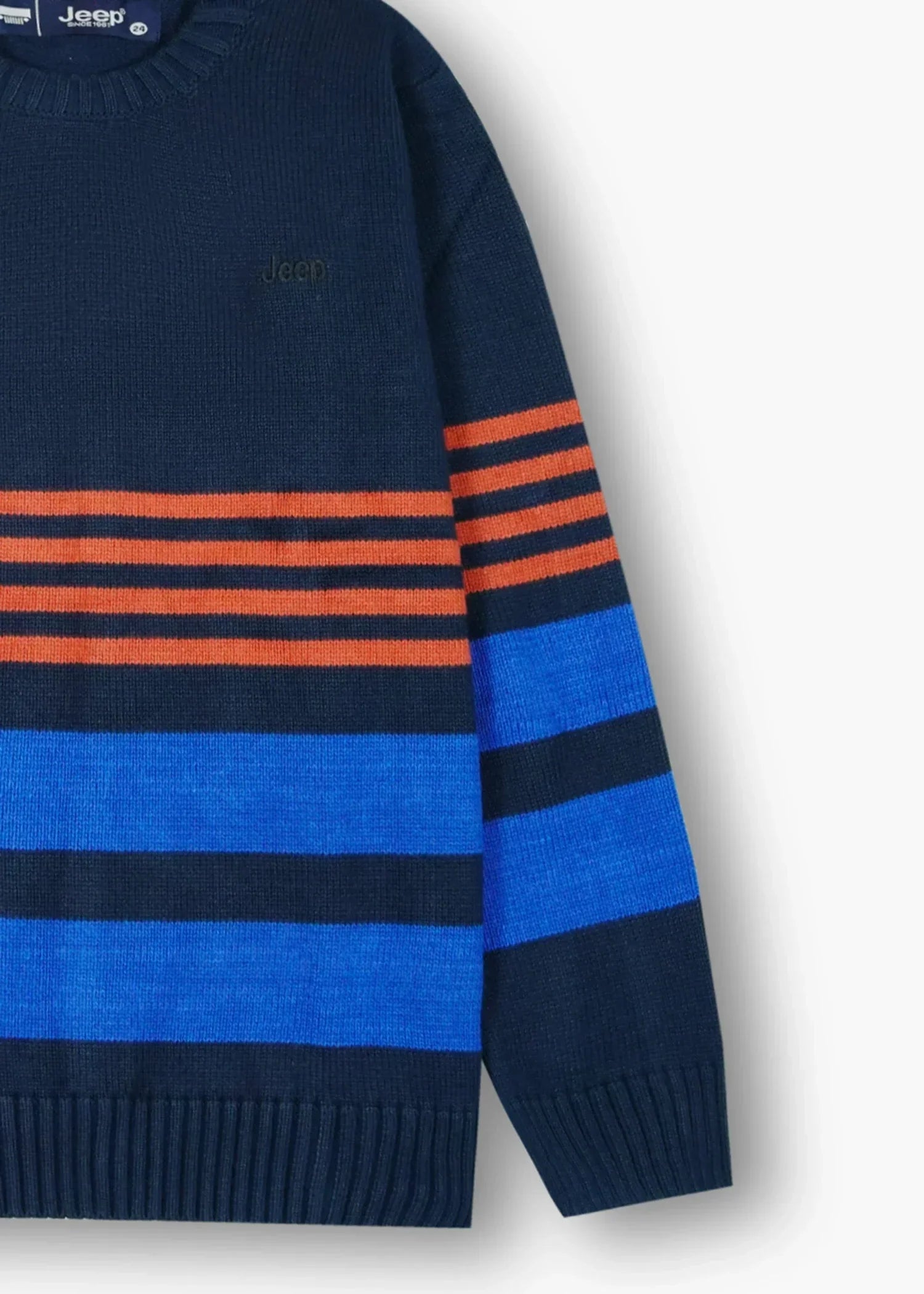 cotton Sweater in Navy blue