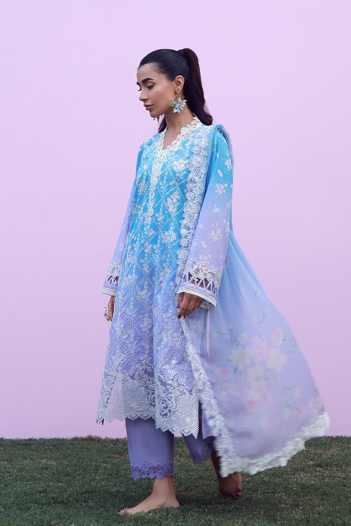 Mirha Lawn – Indigo Amethyst
