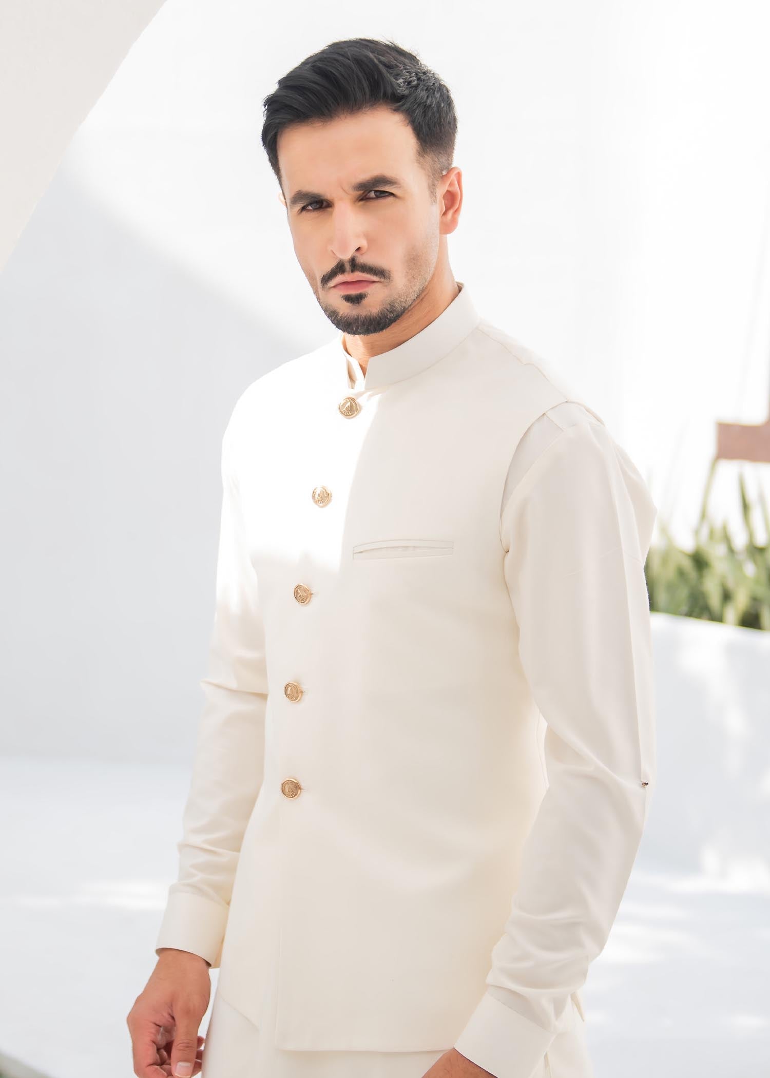 boski Waistcoat in Cream