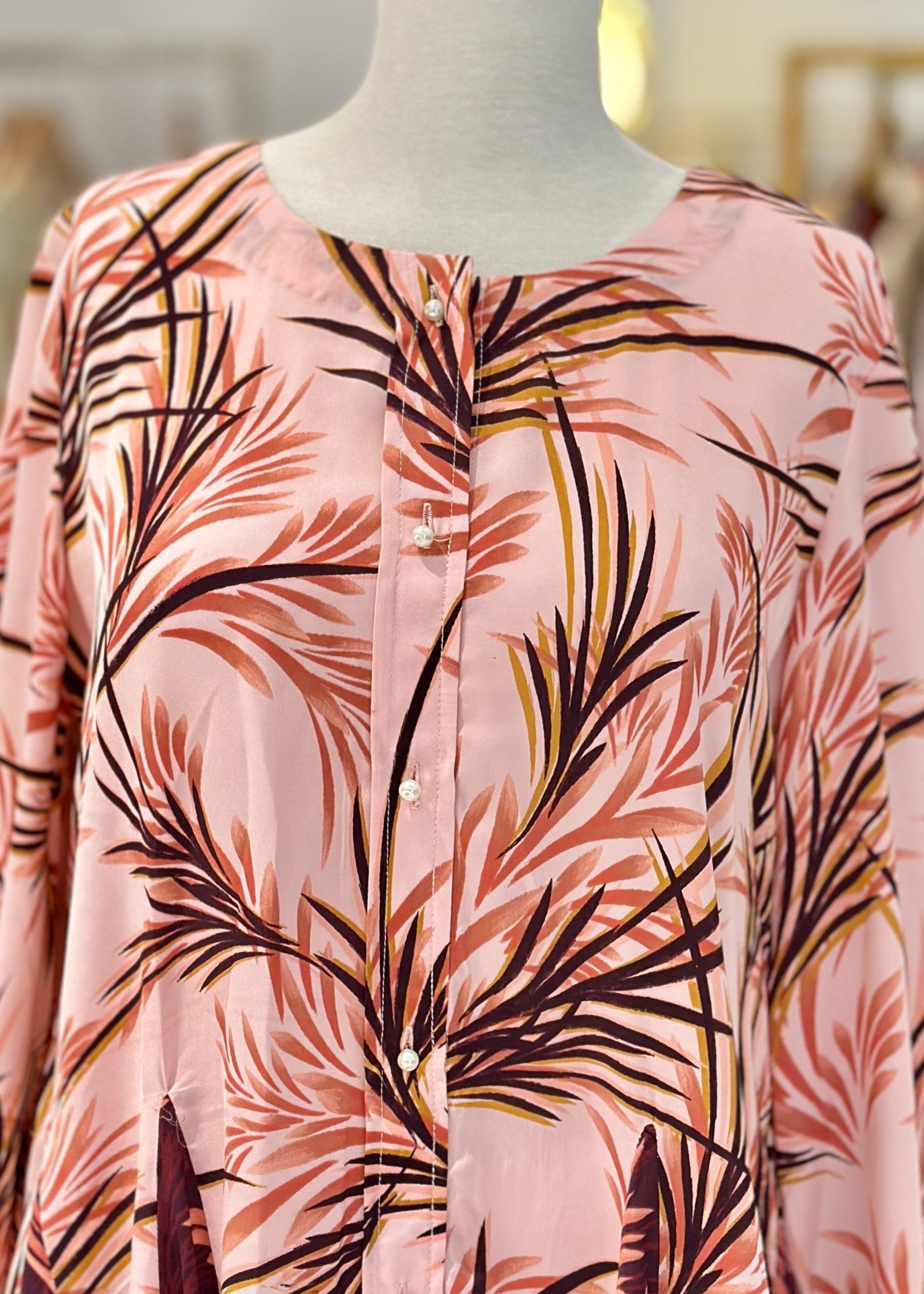 georgette Top in Blush pink