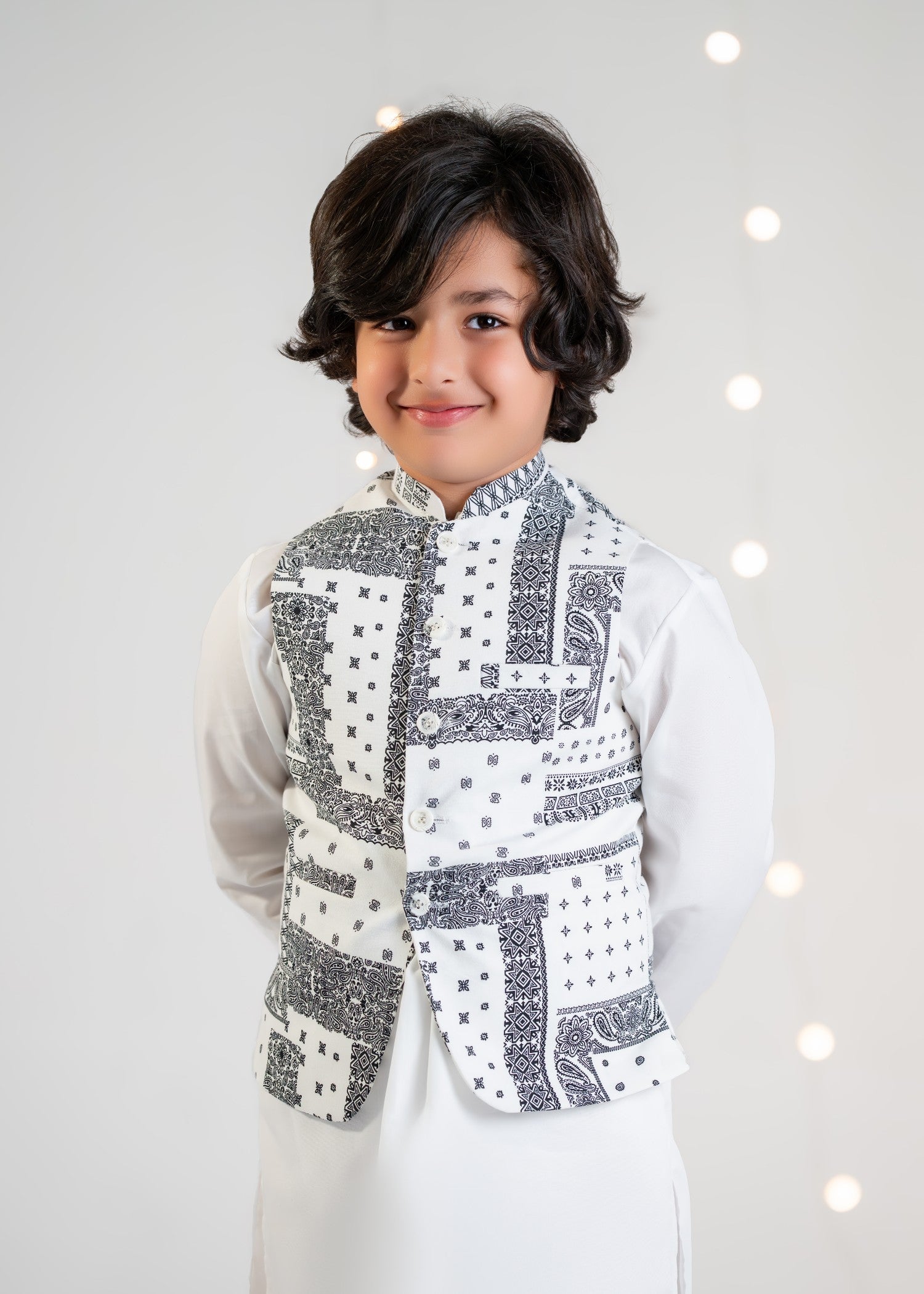 cotton Waistcoat in White