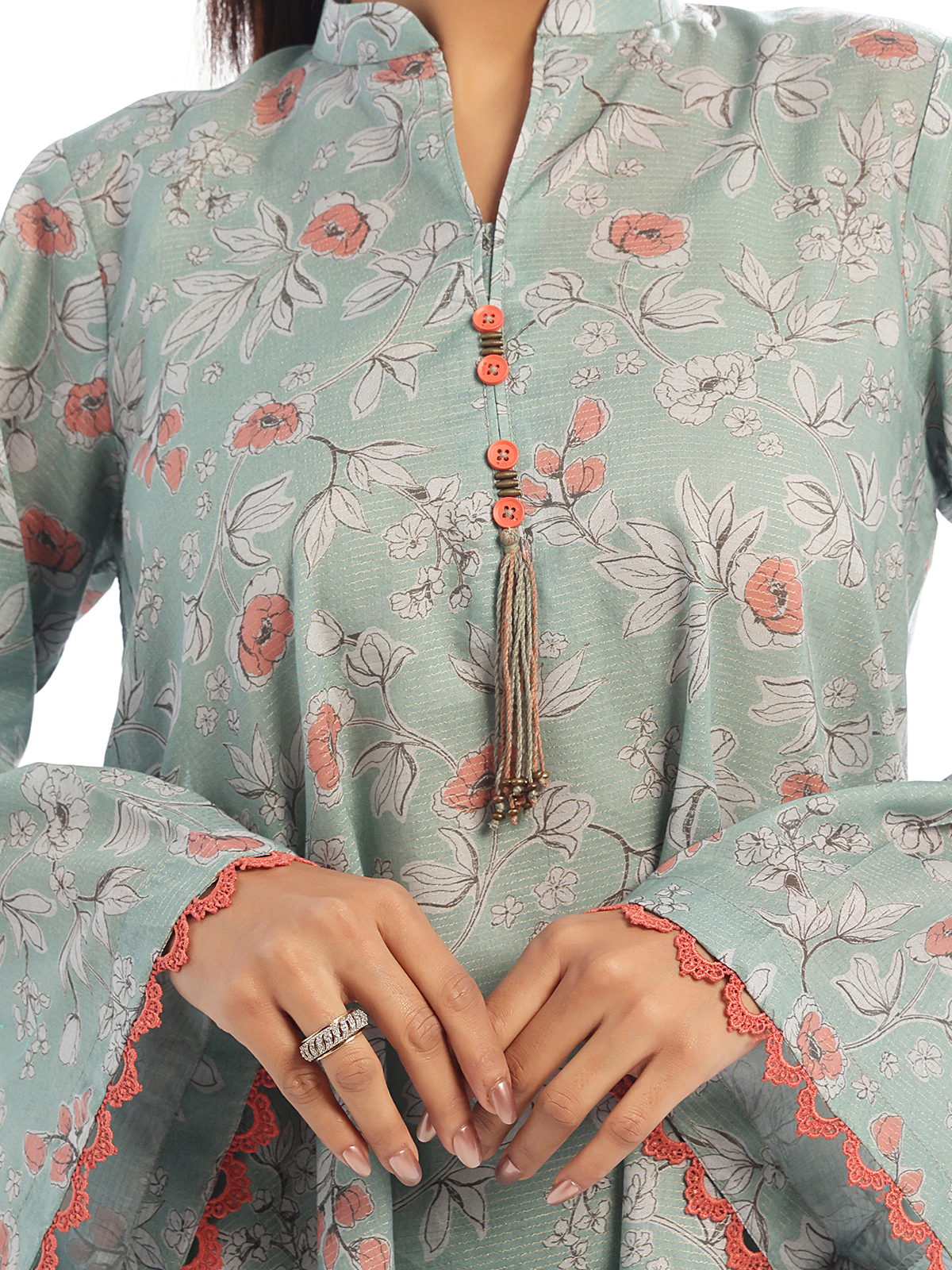 masuri Kurta Set in Sage green