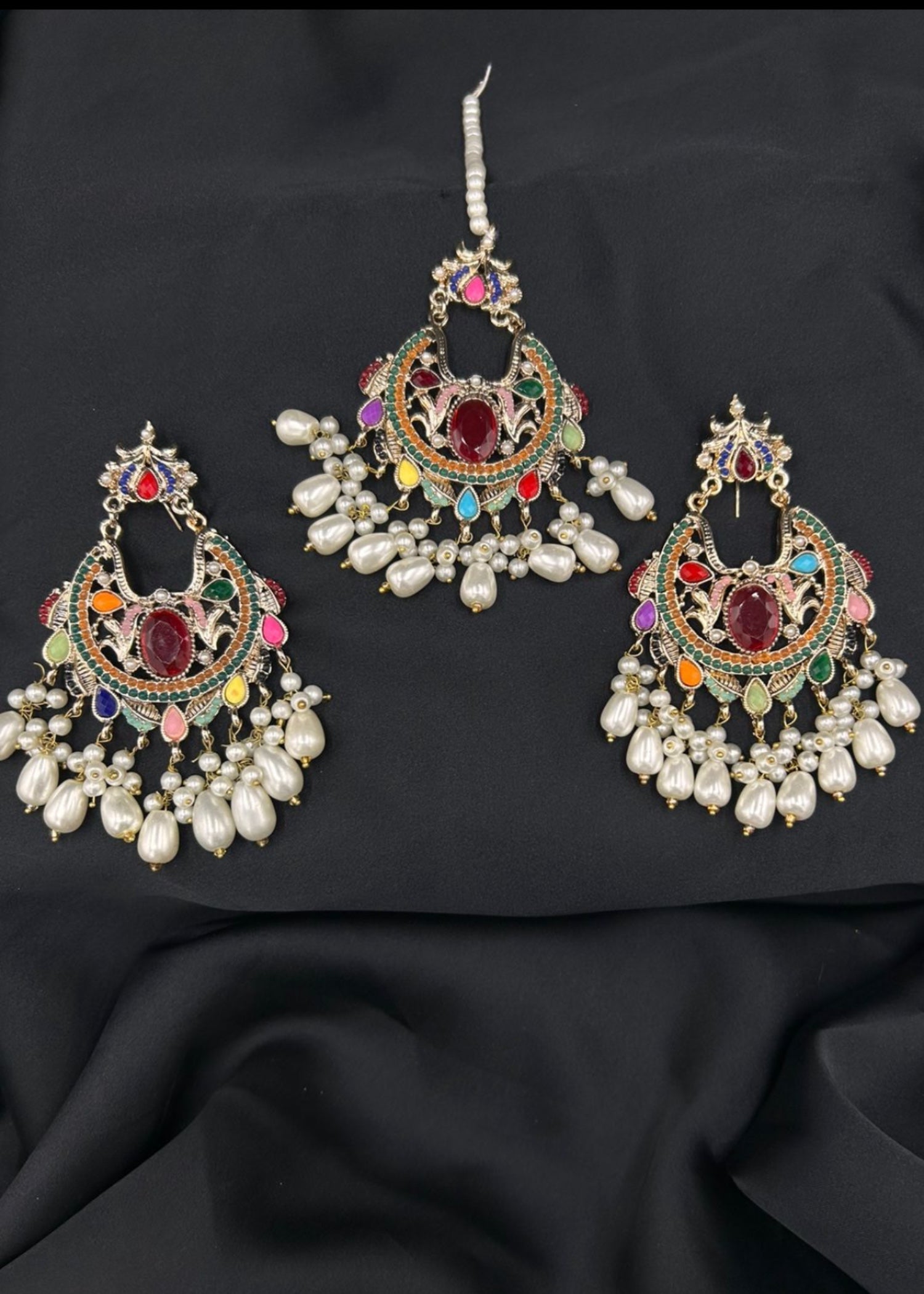 Jewelry Set in Multi Color by - Trendy Women Jewelry Set CUD5002