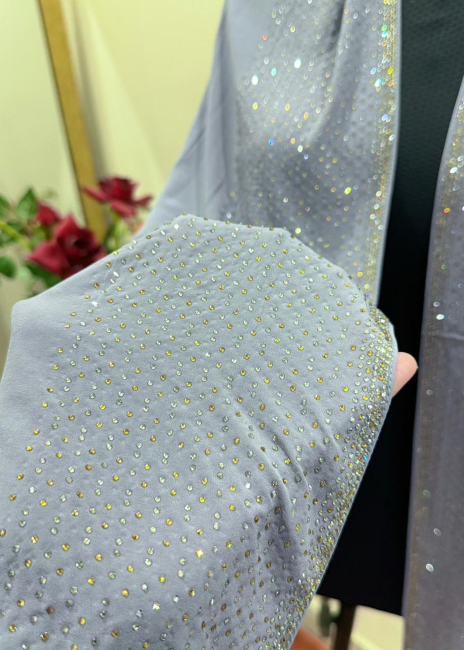 nidha Hijab in Silver