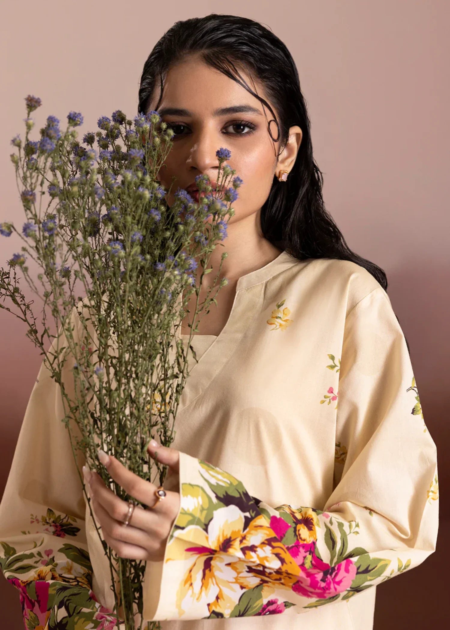 khaddar Co Ord Sets in Cream