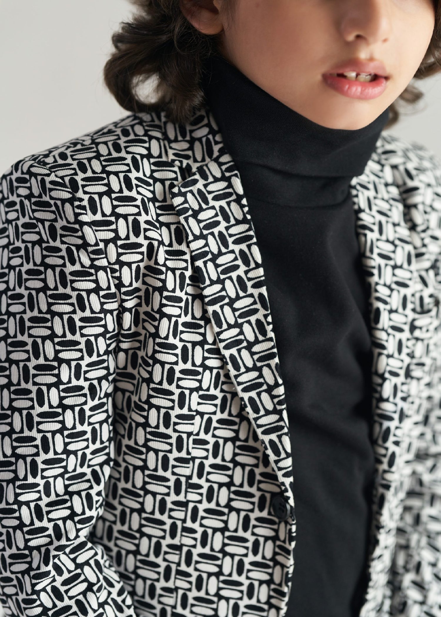 corduroy Blazer in Black