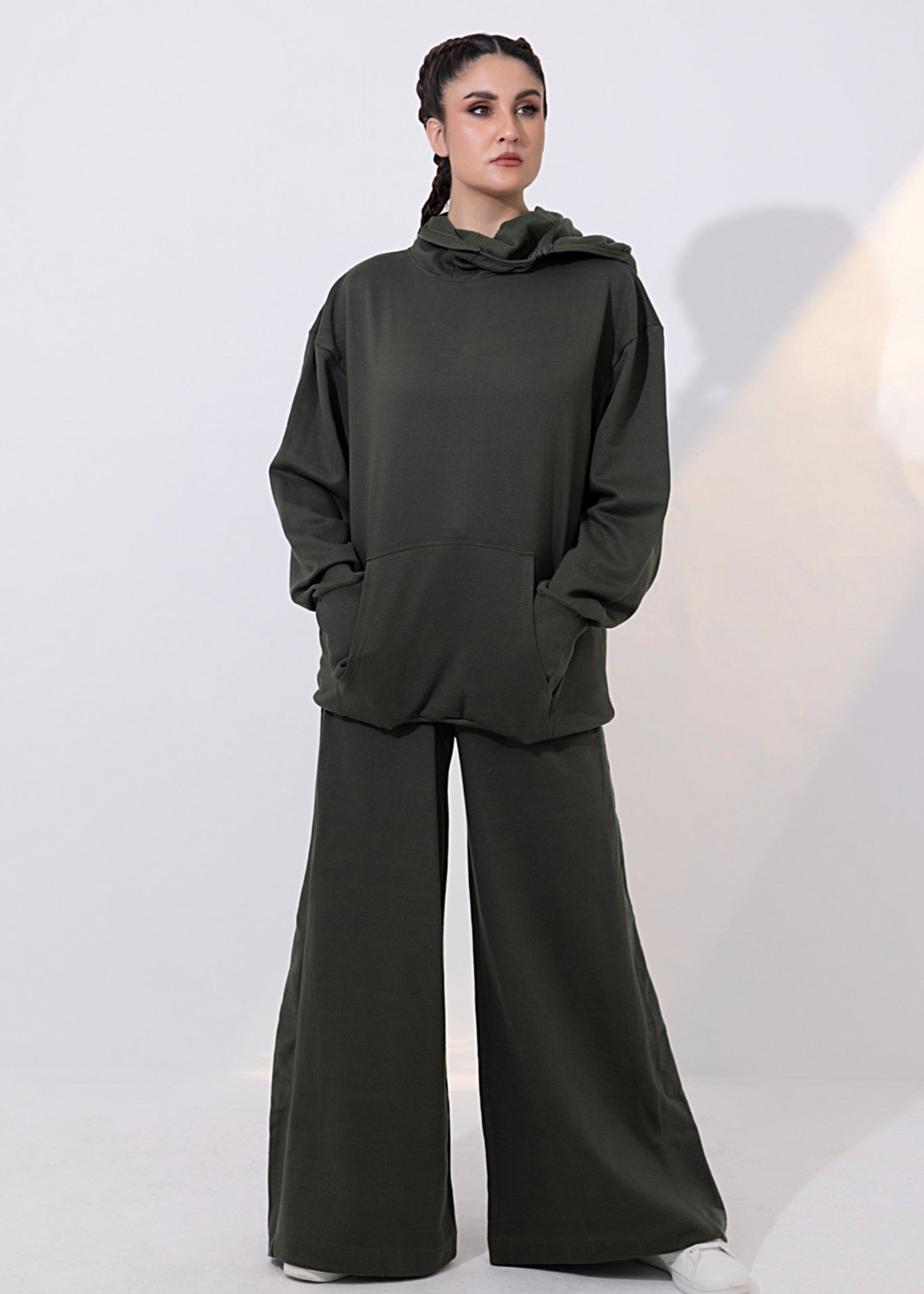 fleece Co Ord Sets in Army green
