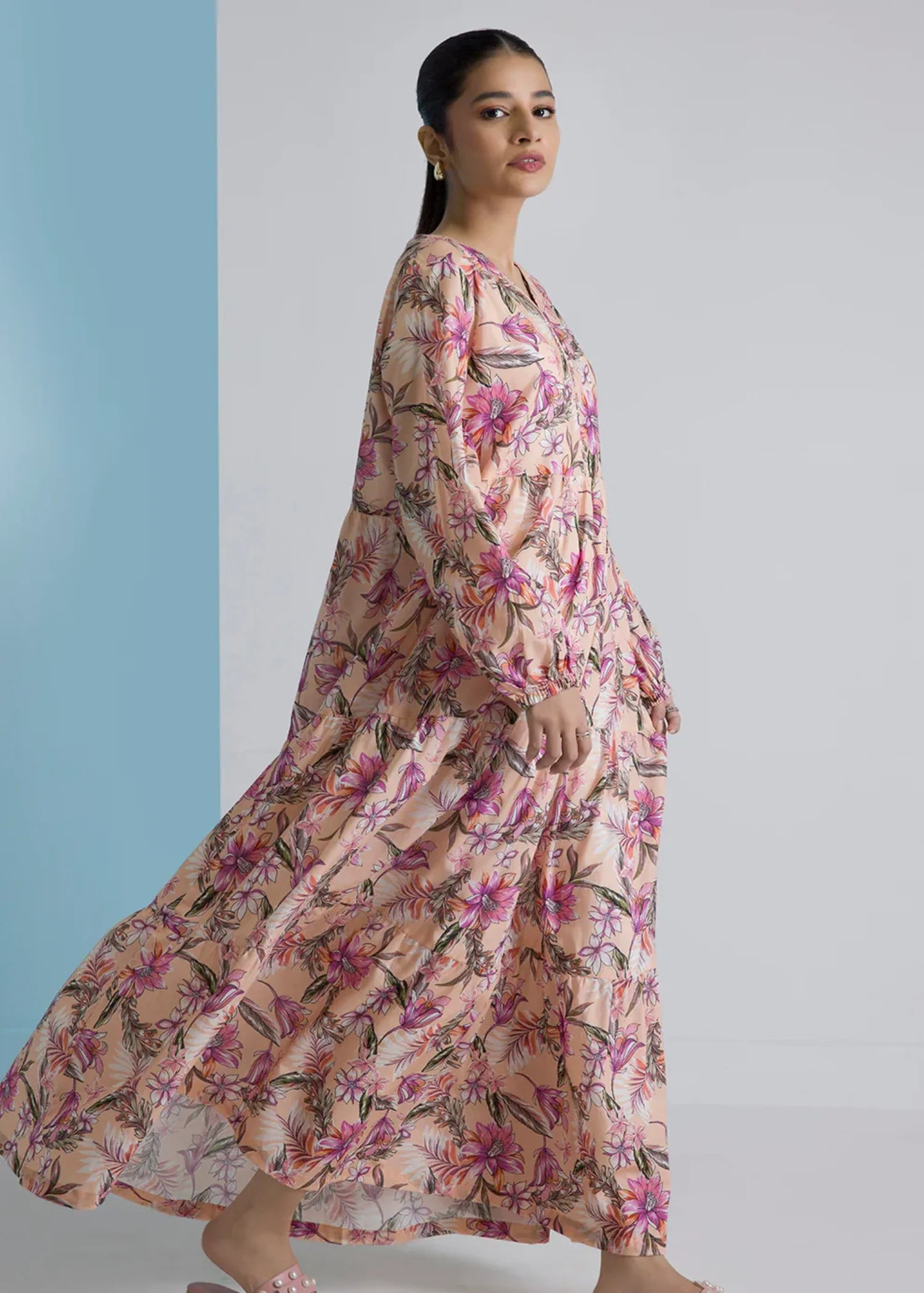 cambric Maxi in Peach pink