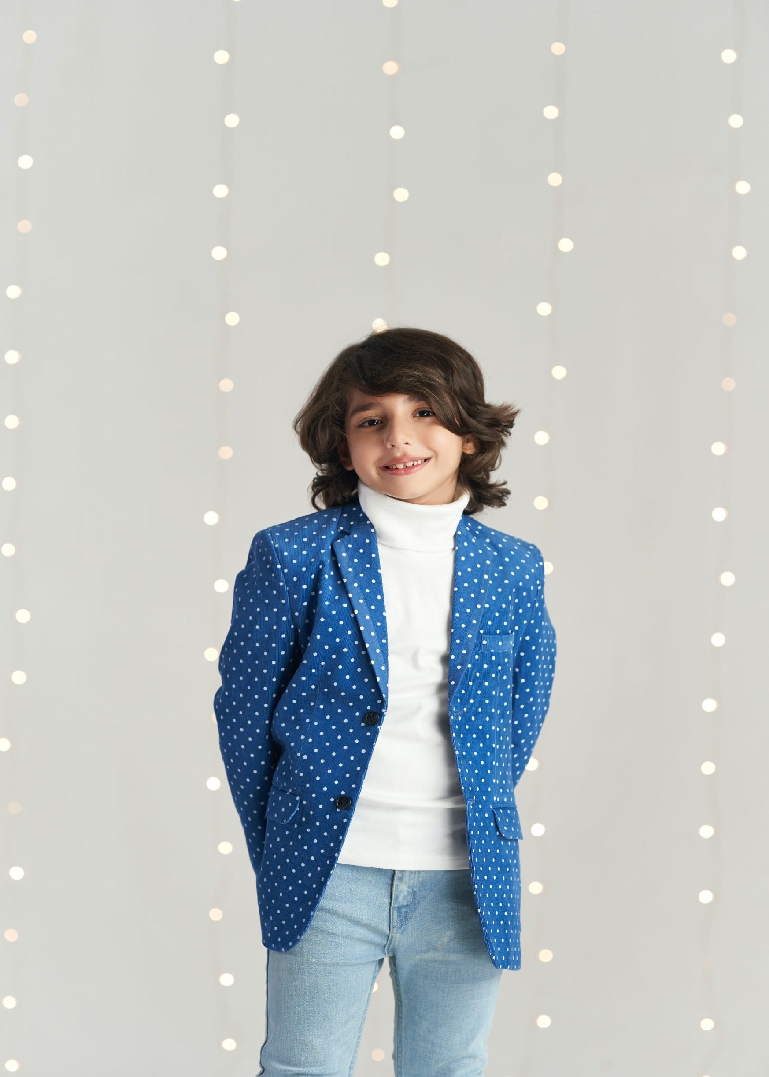 corduroy Blazer in Teal