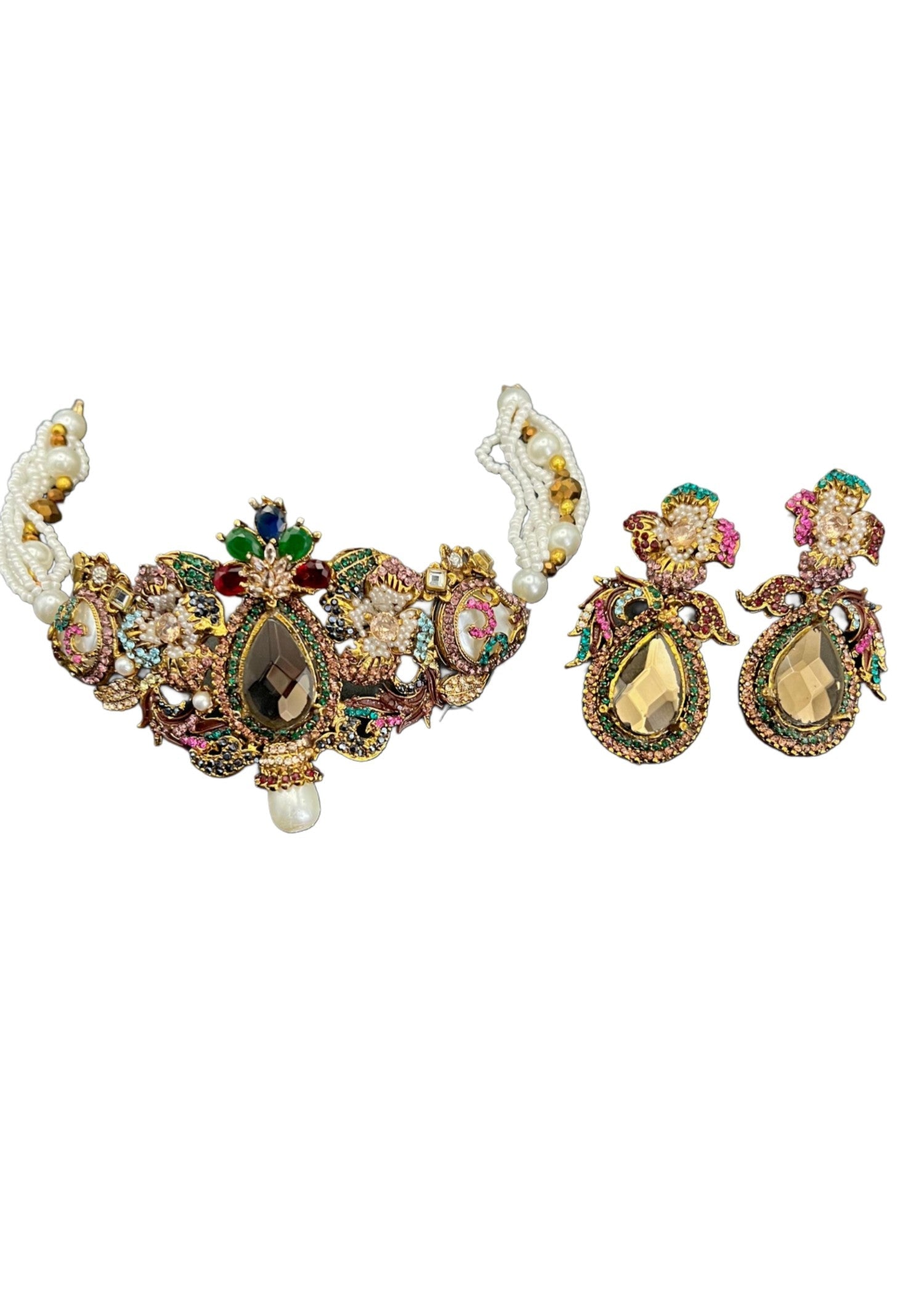 Choker in Multi Color by - Trendy Women Choker BJD8932