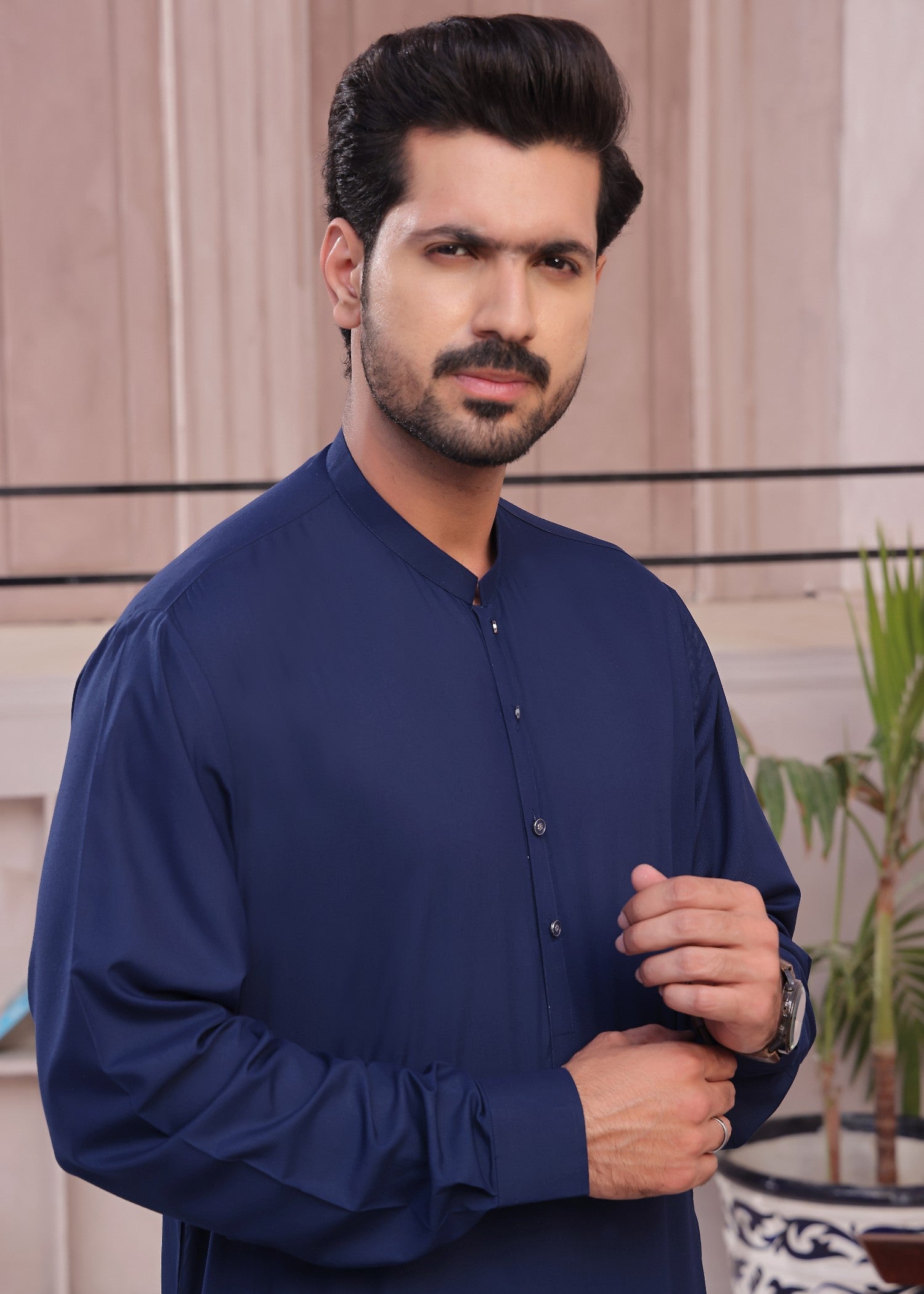 wash & wear Waistcoat in Royal blue